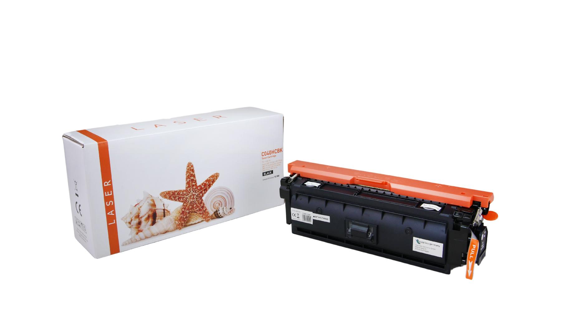 TON040HBK Alternativ Toner Black für Canon /  0461C001 / 12.500 Seiten