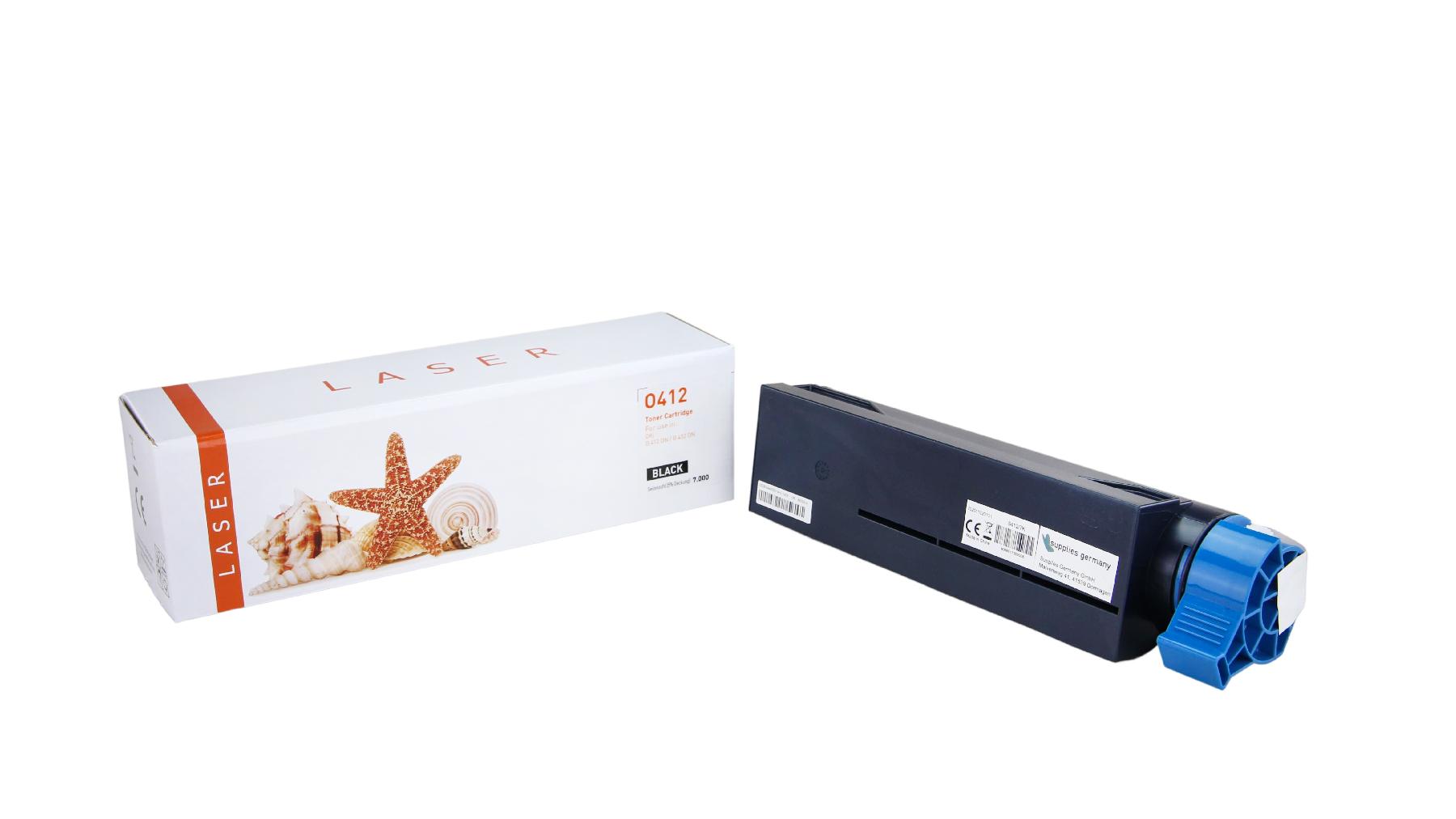 TONB412 Alternativ Toner Black für OKI / 45807106 / 7.000 Seiten