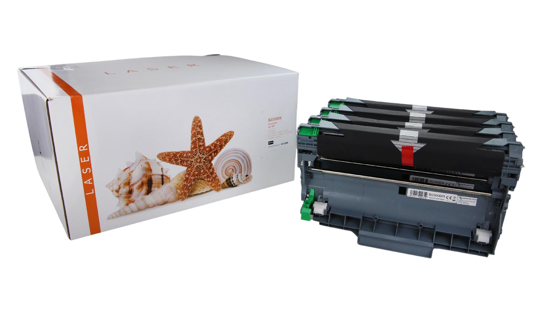 4er Set TONDR2300 Alternativ Trommel Black für Bro / DR2300 / 4x12.000 Seiten