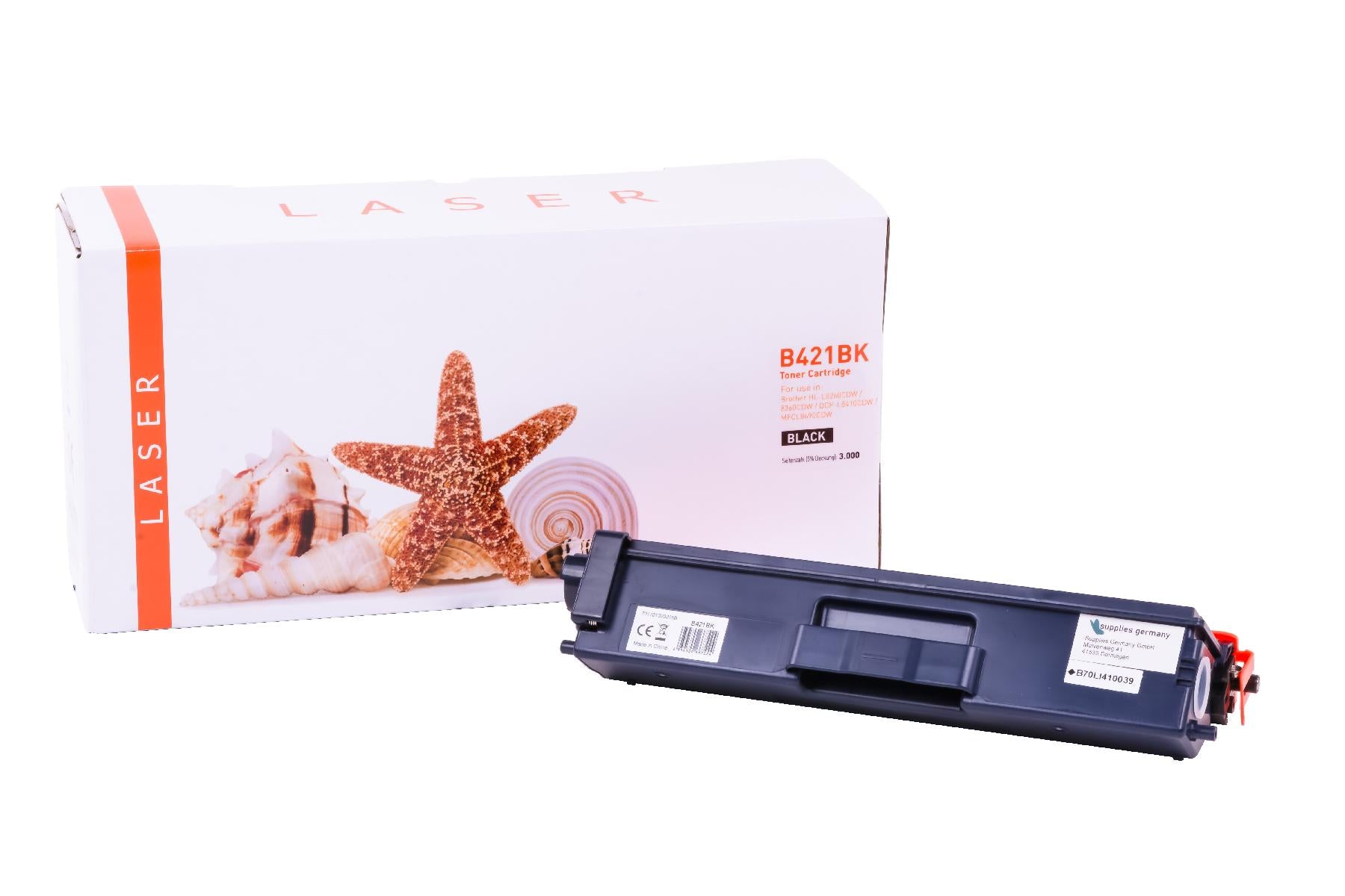 TONTN421BK Alternativ Toner Black für Brother / TN421BK / 3.000 Seiten