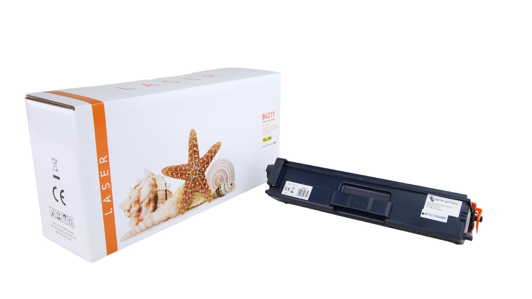 TONTN421Y Alternativ Toner Yellow für Brother / TONTN421Y  / 1.800 Seiten