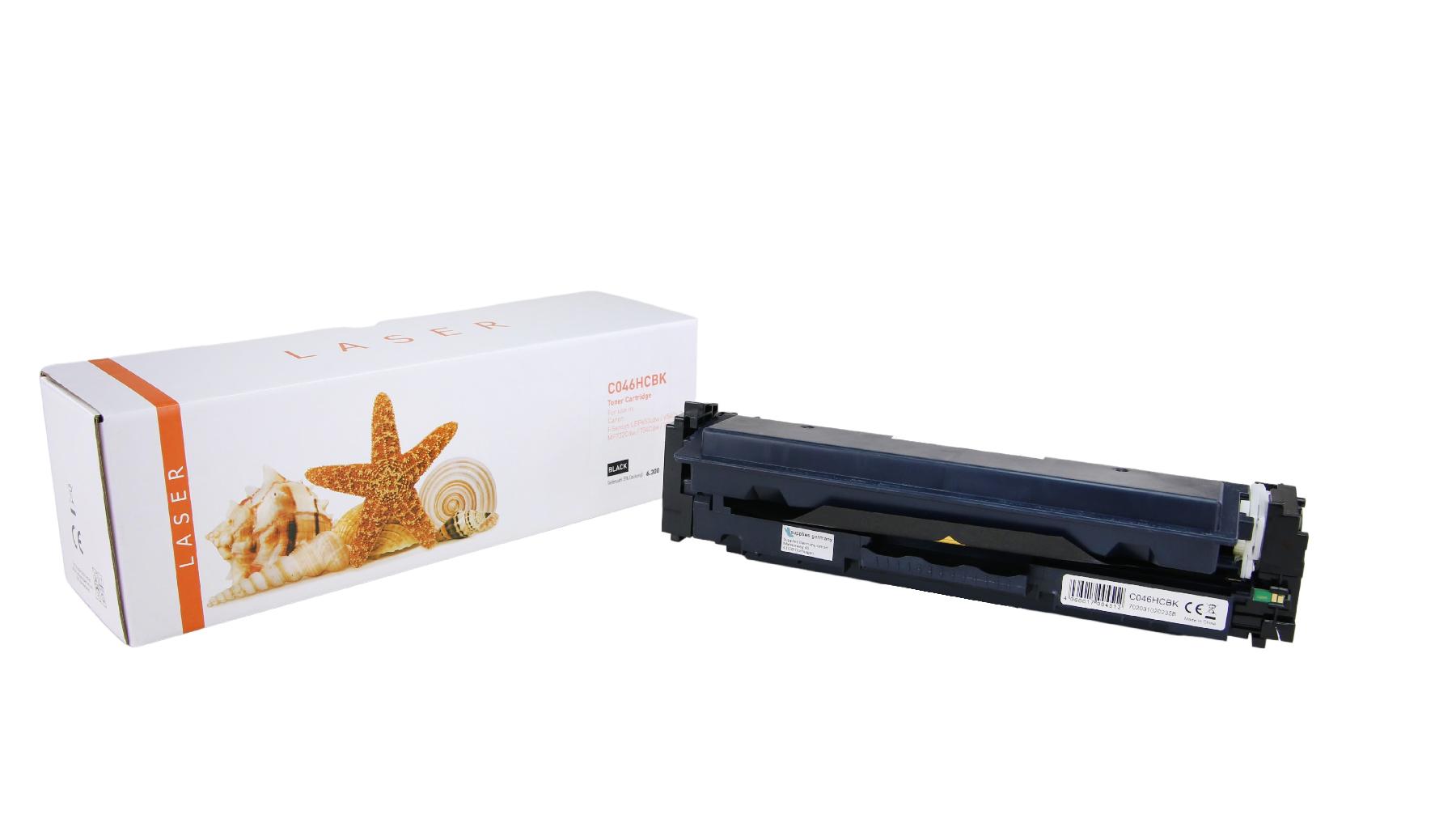 TON046HCBK Alternativ Toner Schwarz für Canon / 1254C002 / 6.300 Seiten