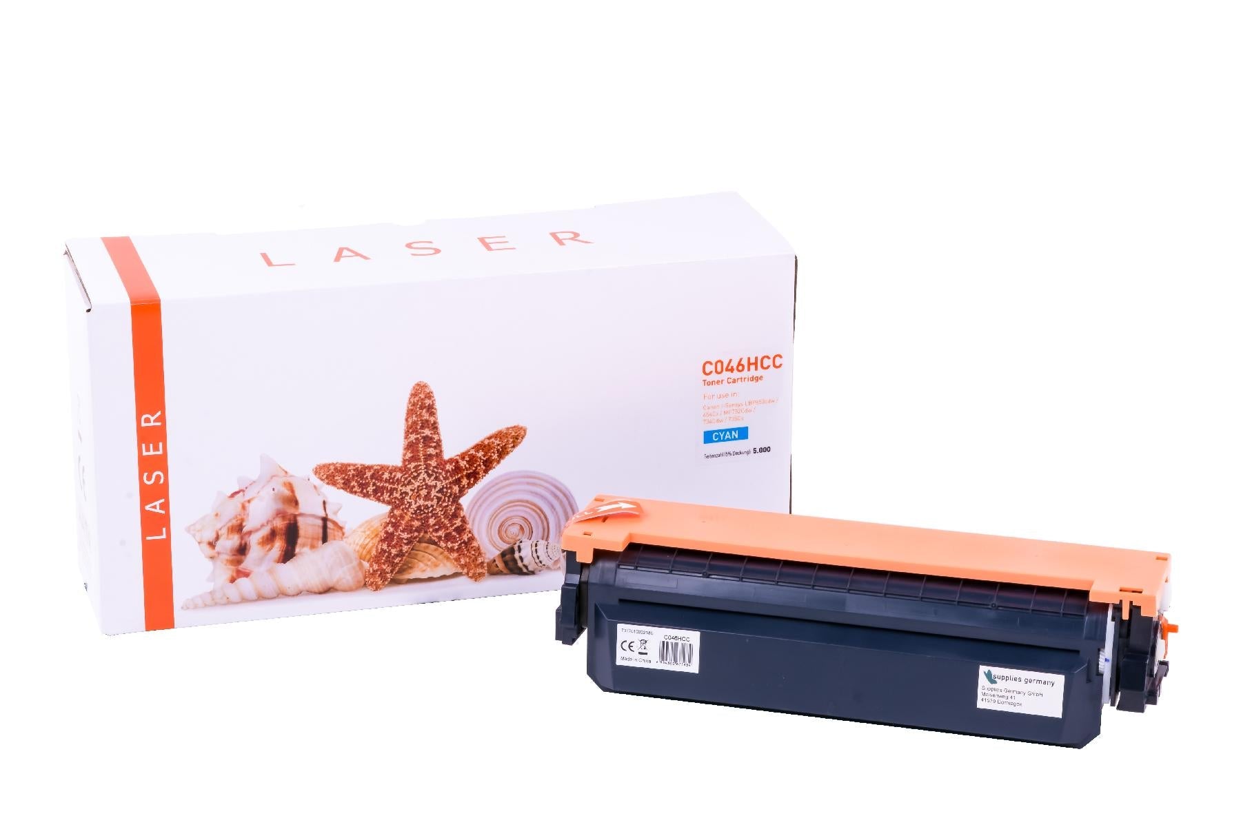 TON046HCC Alternativ Toner Cyan für Canon / 1253C002 / 5.000 Seiten
