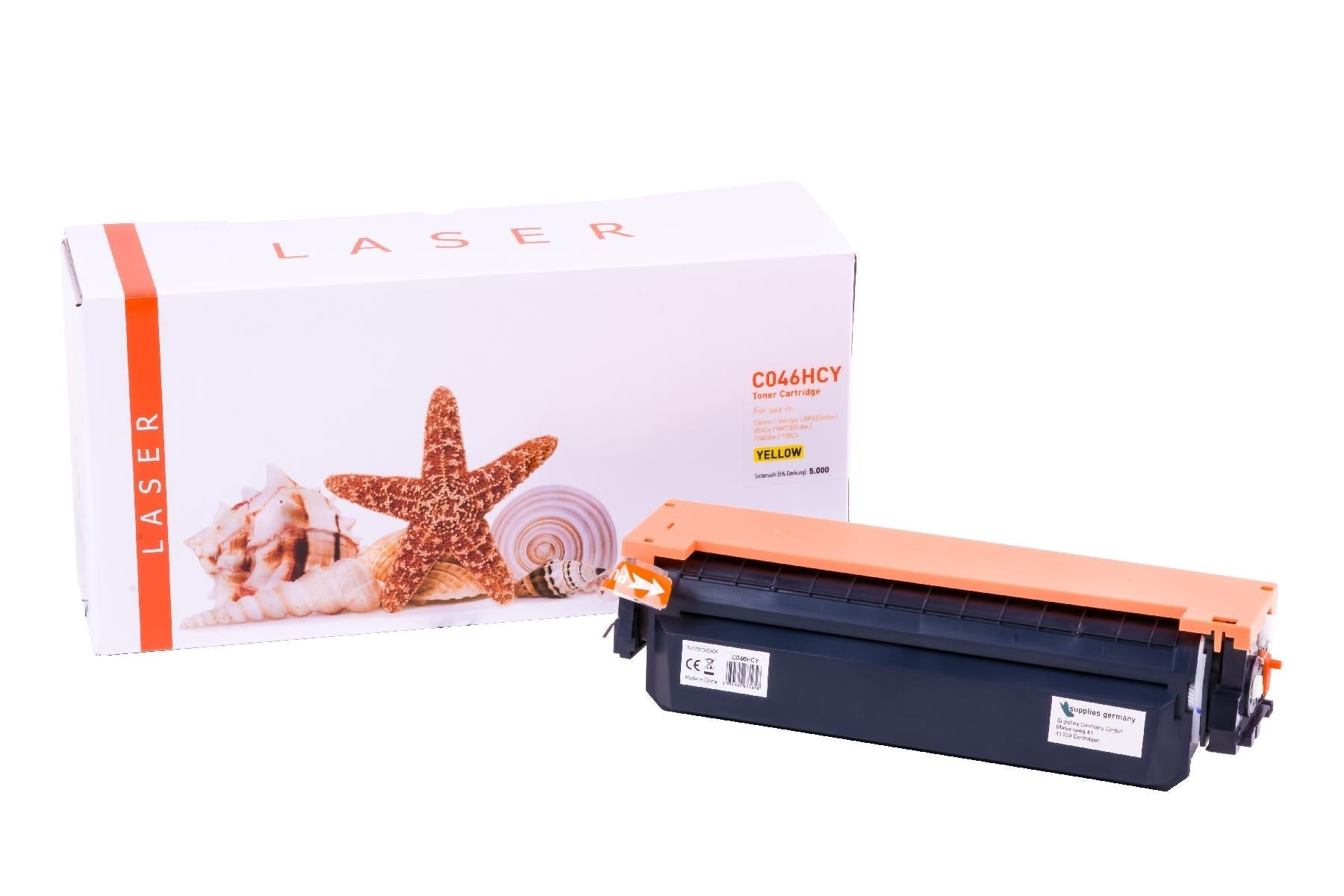 TON046HCY Alternativ Toner Gelb für Canon / 1251C002 / 5.000 Seiten