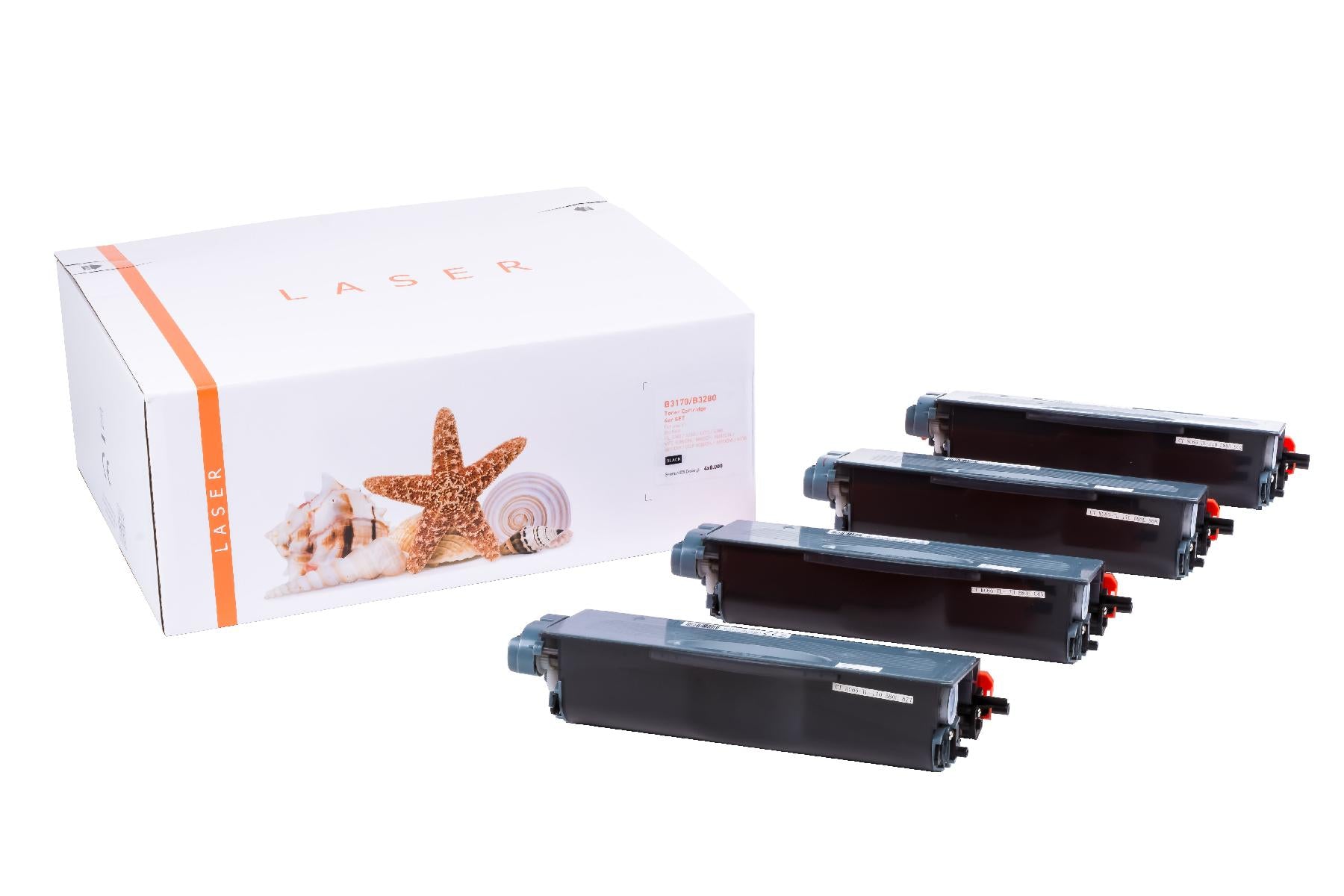 4er Set TONTN3170/3280 Alternativ Toner Black für  / TN3170/TN3280 / 4x8.000 Seiten