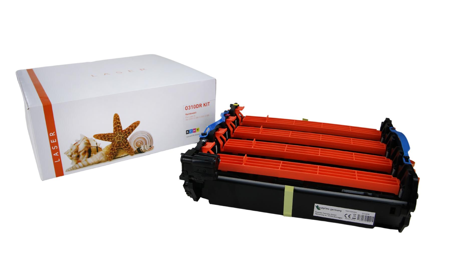 TONC310DRKIT Alternativ Trommel für Oki C310DN / 44494202 / BKCMY20.000 Seiten