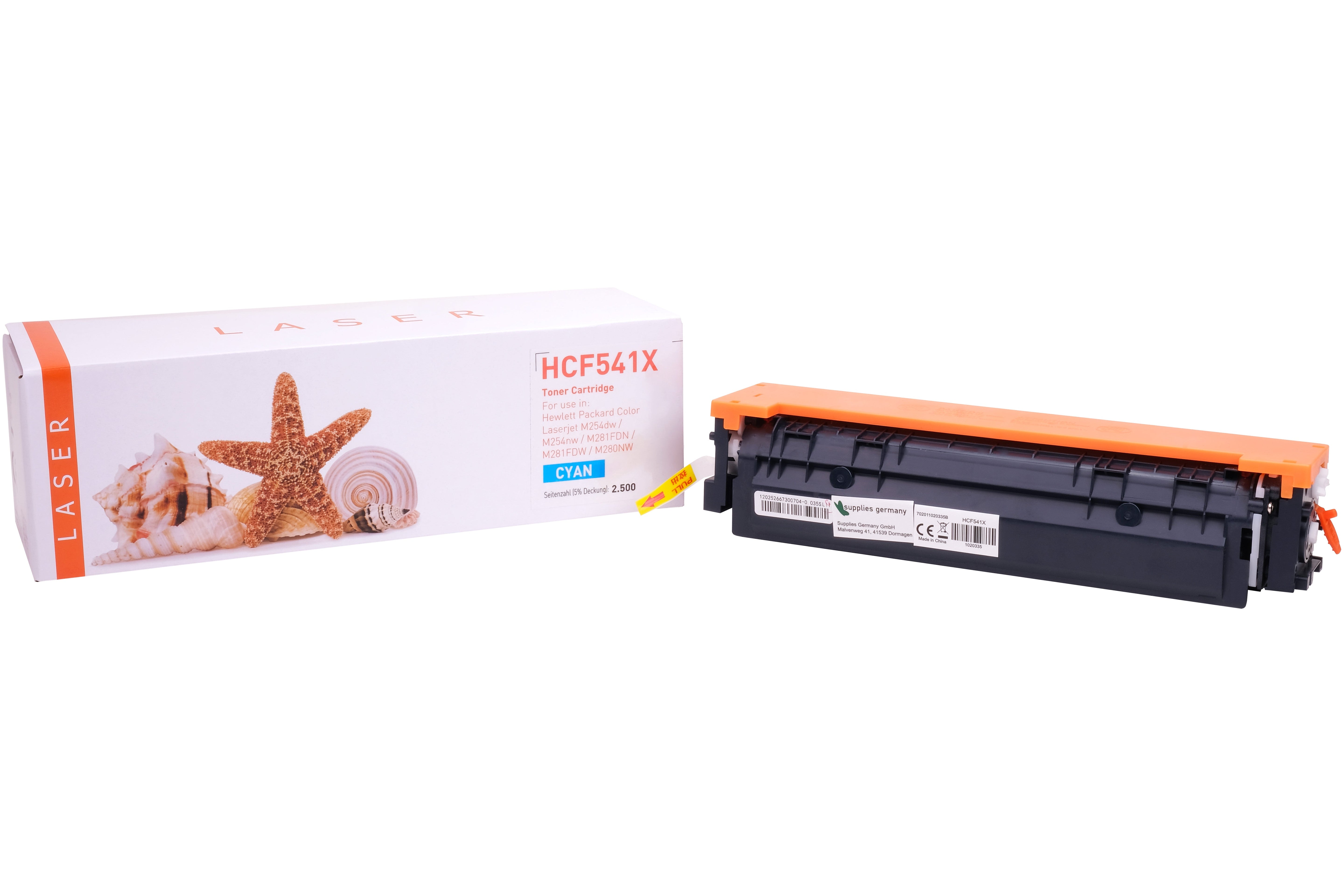 TONCF541X Alternativ Toner Cyan für HP / CF541X / 2.500 Seiten