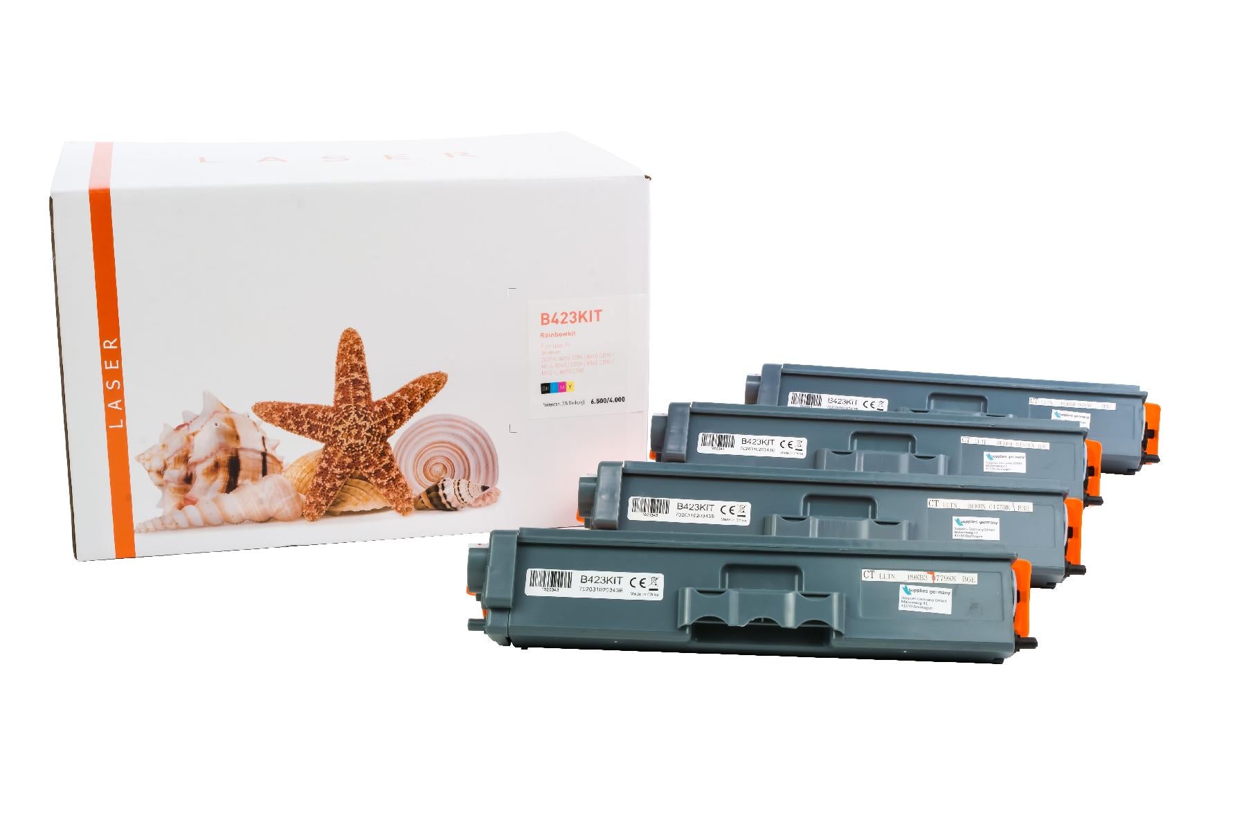 TONTN423KIT Alternativ Toner Rainbowkit für Brothe / TN423 /BK6.500 /CMY4.000 Seiten