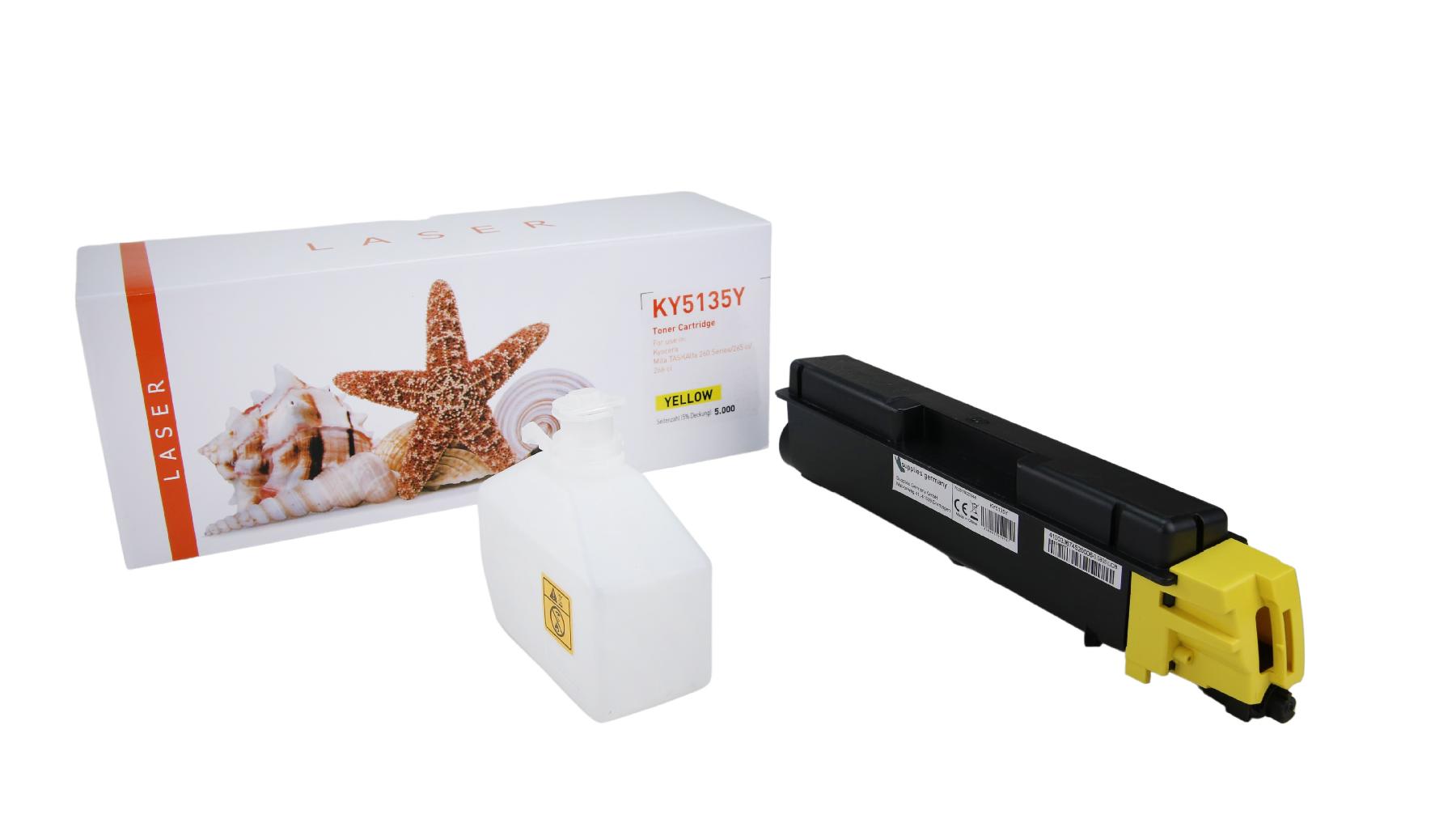 TONTK5135Y Alternativ Toner Yellow für Kyocera / TK5135Y / 5.000 Seiten