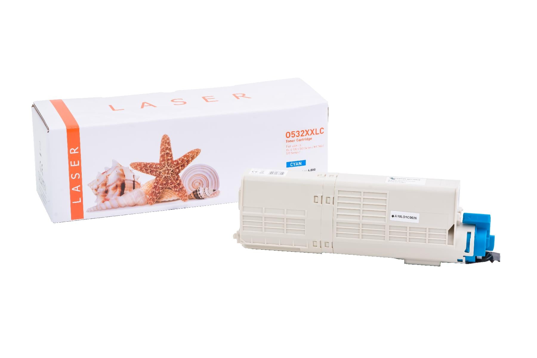 TONC532XXLC Alternativ Toner Cyan für Oki / 46490607 / 6.000 Seiten