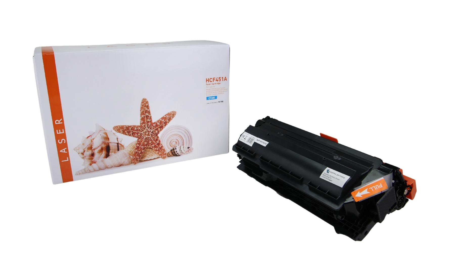 TONCF451A Alternativ Toner Cyan für HP / CF451A / 10.500 Seiten