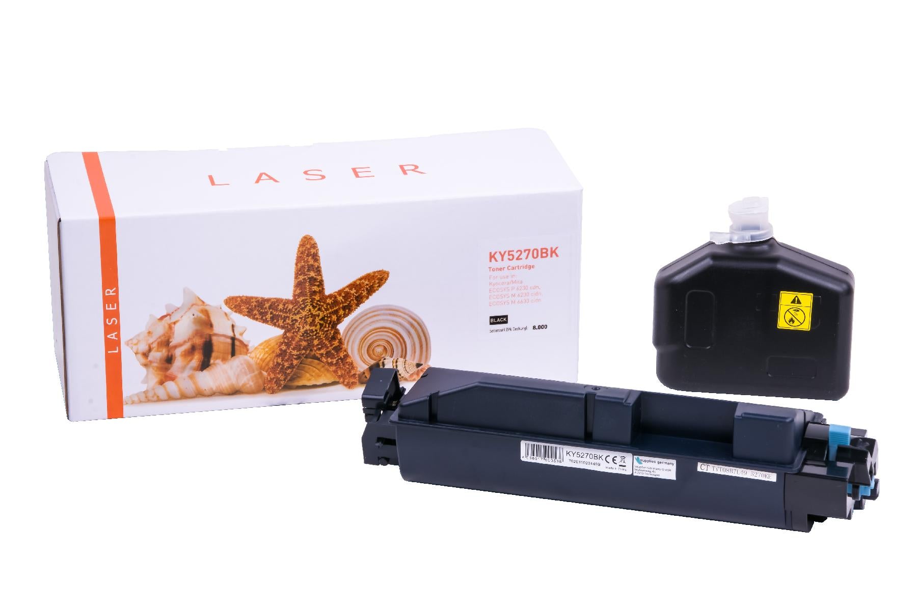 TONTK5270K Alternativ Toner Black für Kyocera / TK5270K / 8.000 Seiten