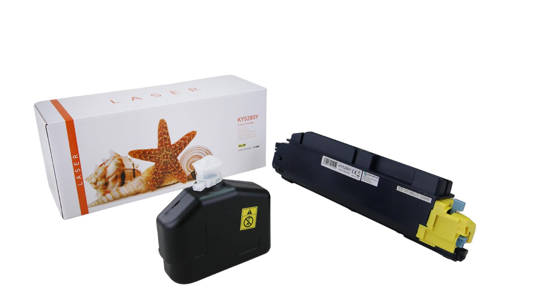 TONTK5280Y Alternativ Toner Yellow für Kyocera  / TK5280Y / 11.000 Seiten