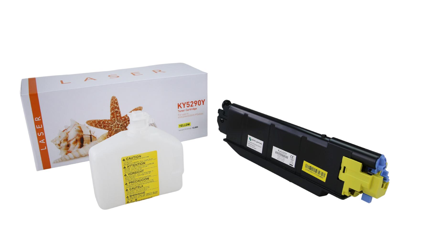 TONTK5290Y Alternativ Toner Yellow für Kyocera  / TK5290Y / 13.000 Seiten