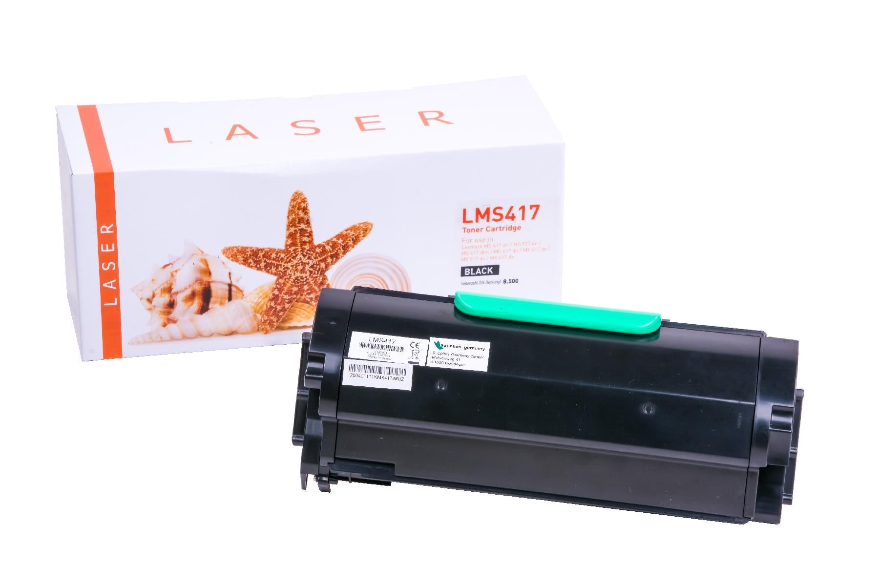 White Box TONMS417 Alternativ Toner Schwarz für Lexmark / 51B2H00 / 8.500 Seiten neu schwarz