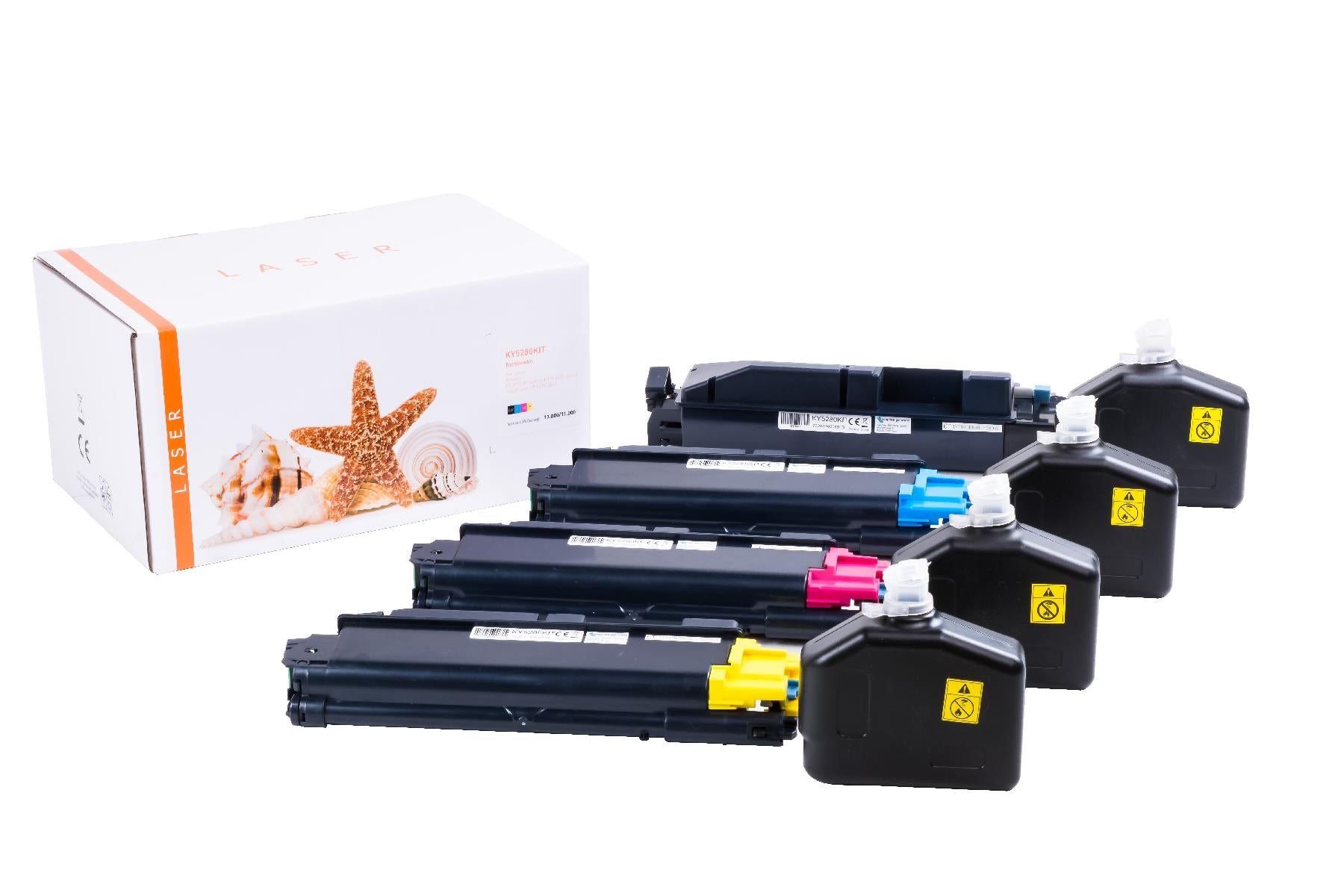 TONTK5280KIT Alternativ Toner Rainbowkit für Kyocera / TK5280 / BK13.000 / CMY11.000 Seiten