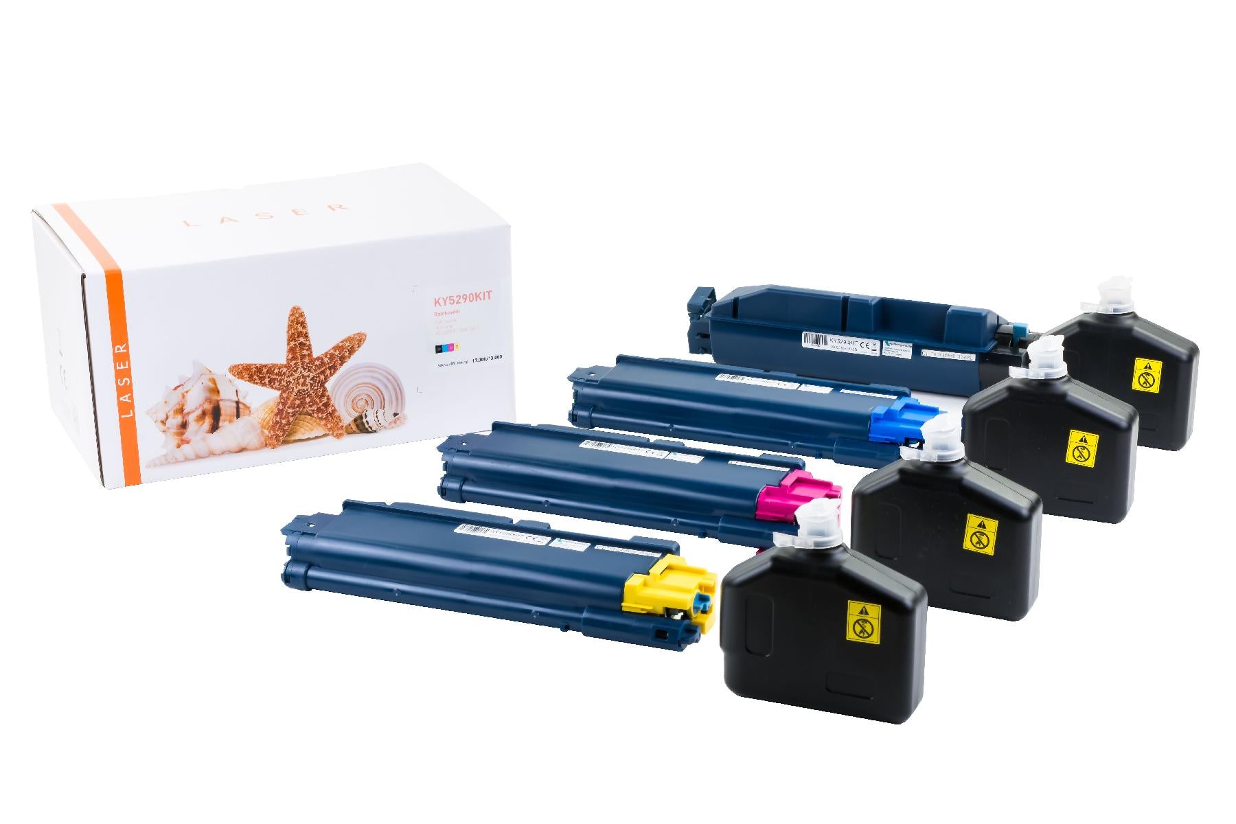 TONTK5290KIT Alternativ Toner Rainbowkit für Kyoce / TK5290 / BK17.000 / CMY13.000 Seiten