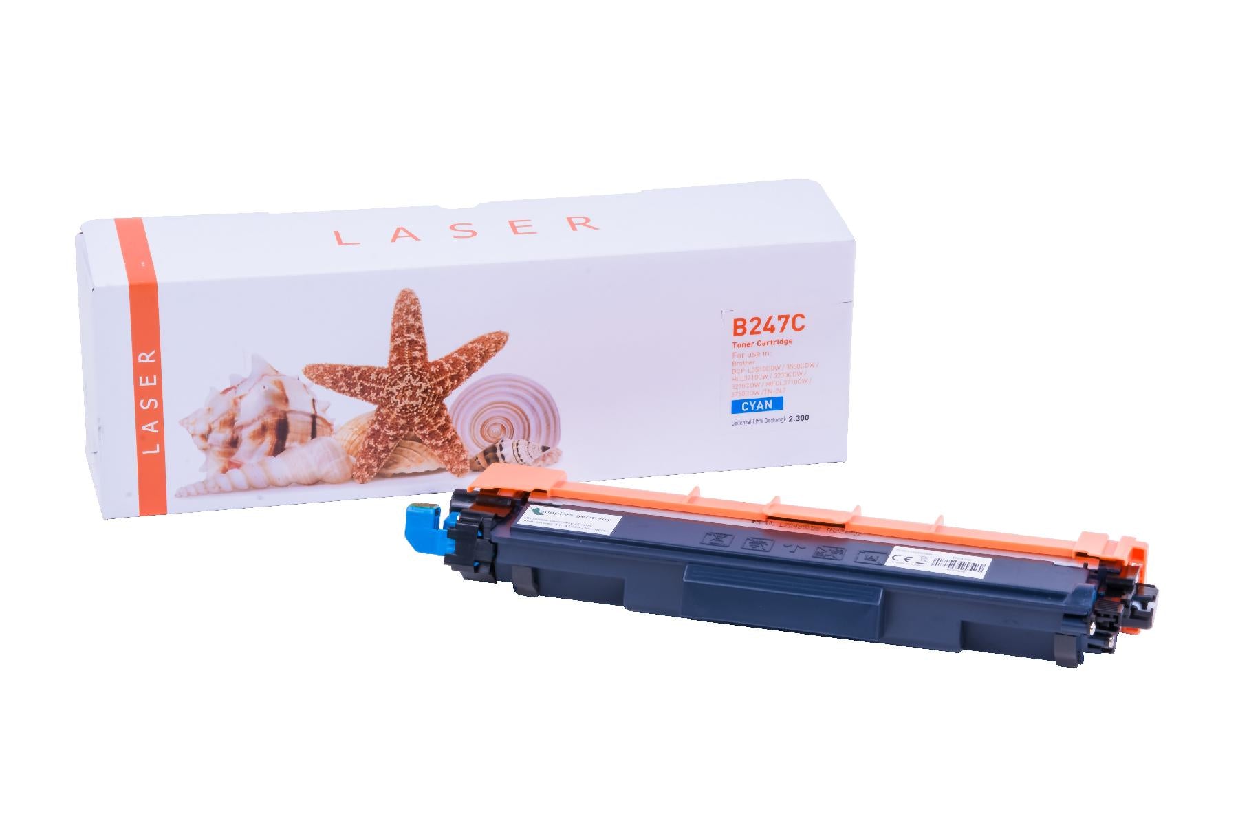 TONTN247C Alternativ Toner Cyan für Brother / TN247C / 2.300 Seiten