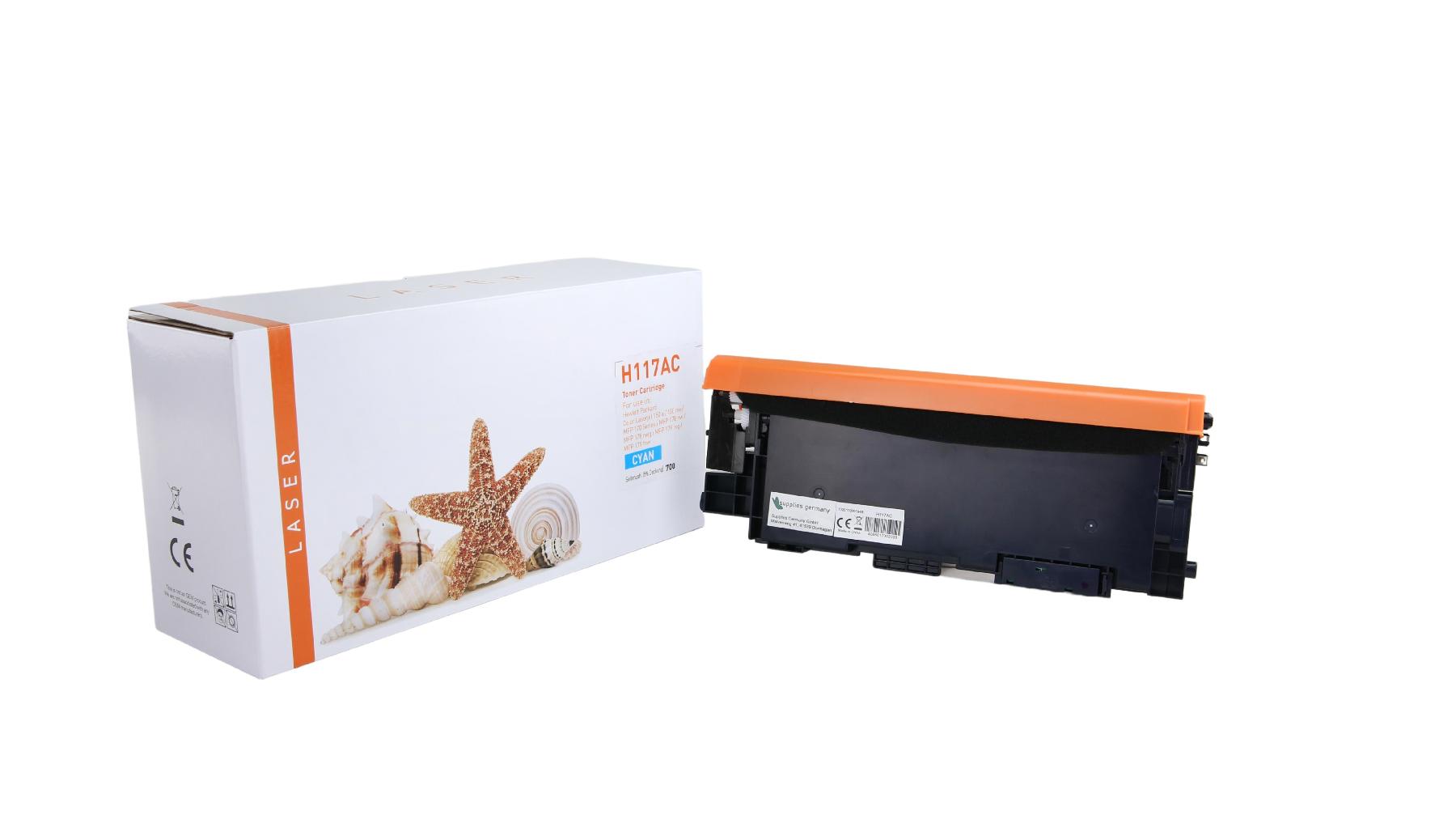 TON117AC Alternativ Toner Cyan für HP / W2071A / 700 Seiten