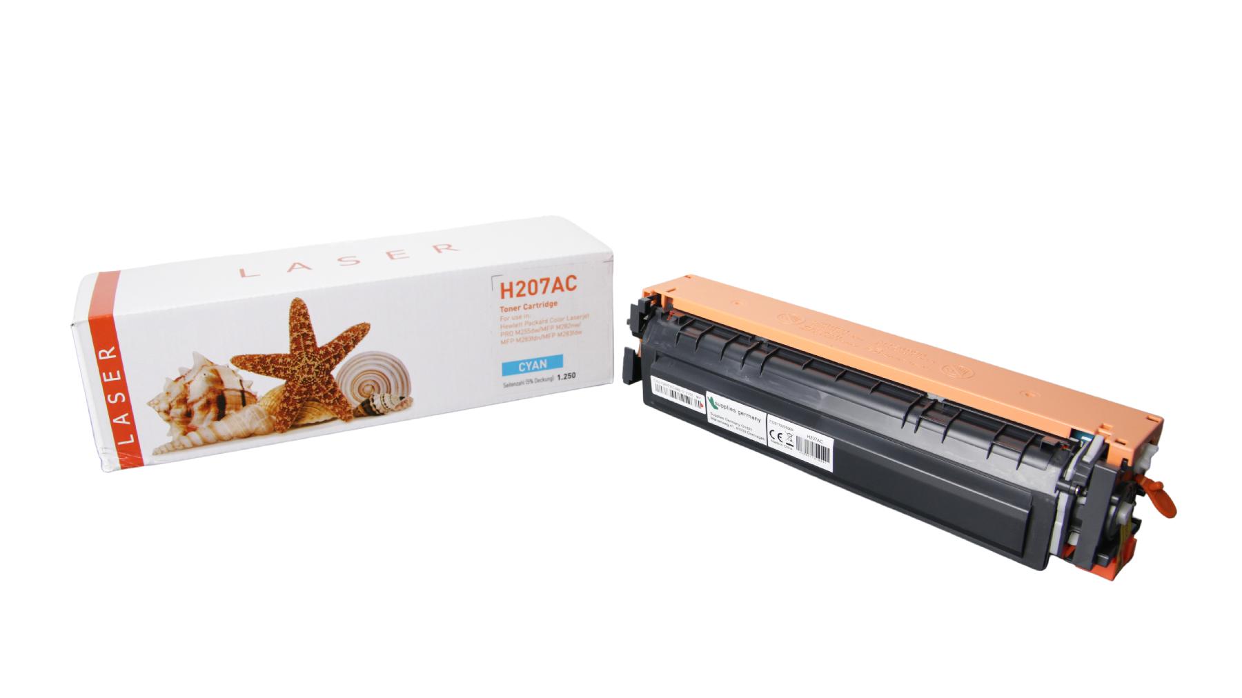 TON207AC Alternativ Toner Cyan für HP / W2211A / 1.250 Seiten