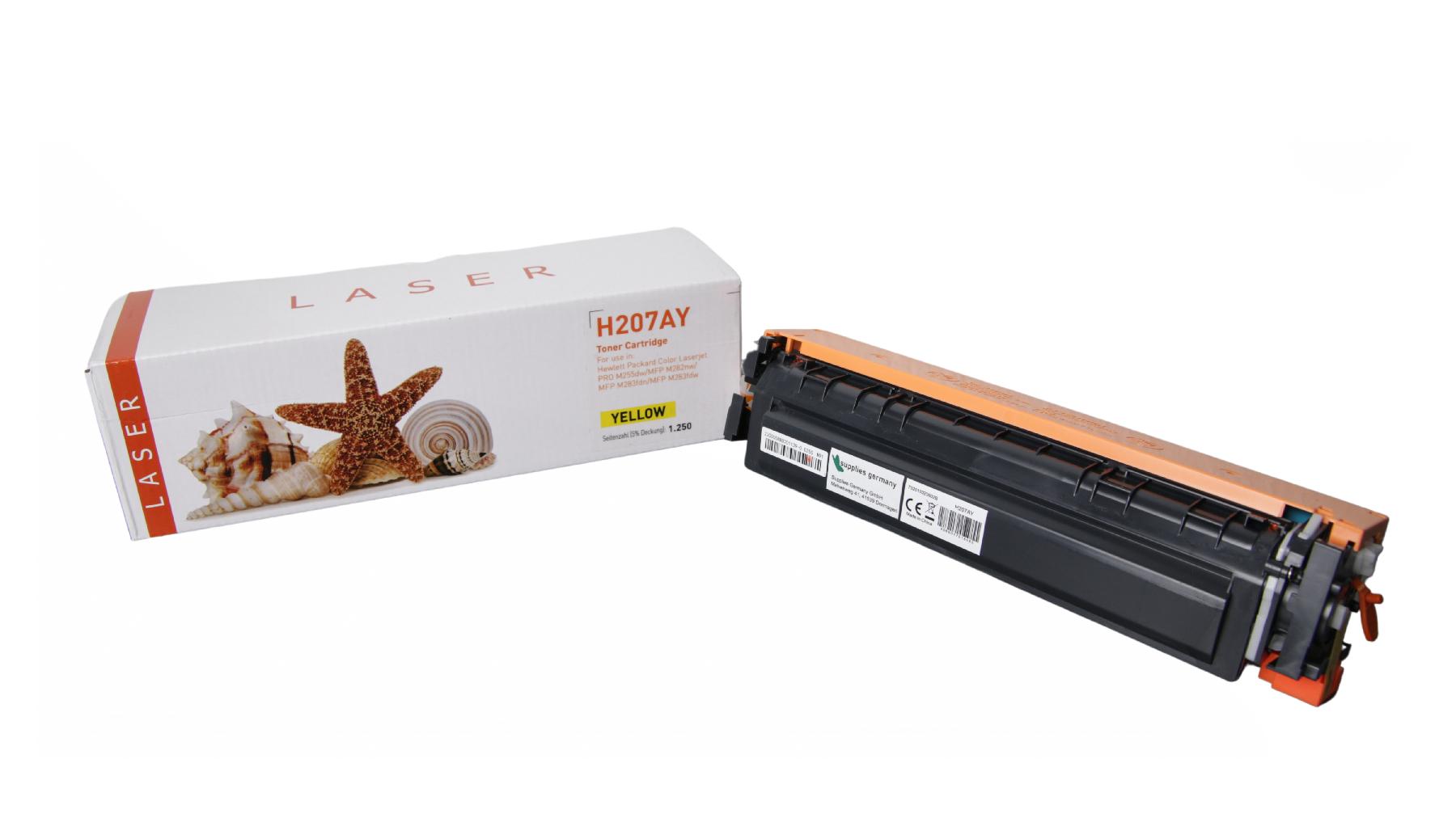 TON207AY Alternativ Toner Yellow für HP / W2212A / 1.250 Seiten