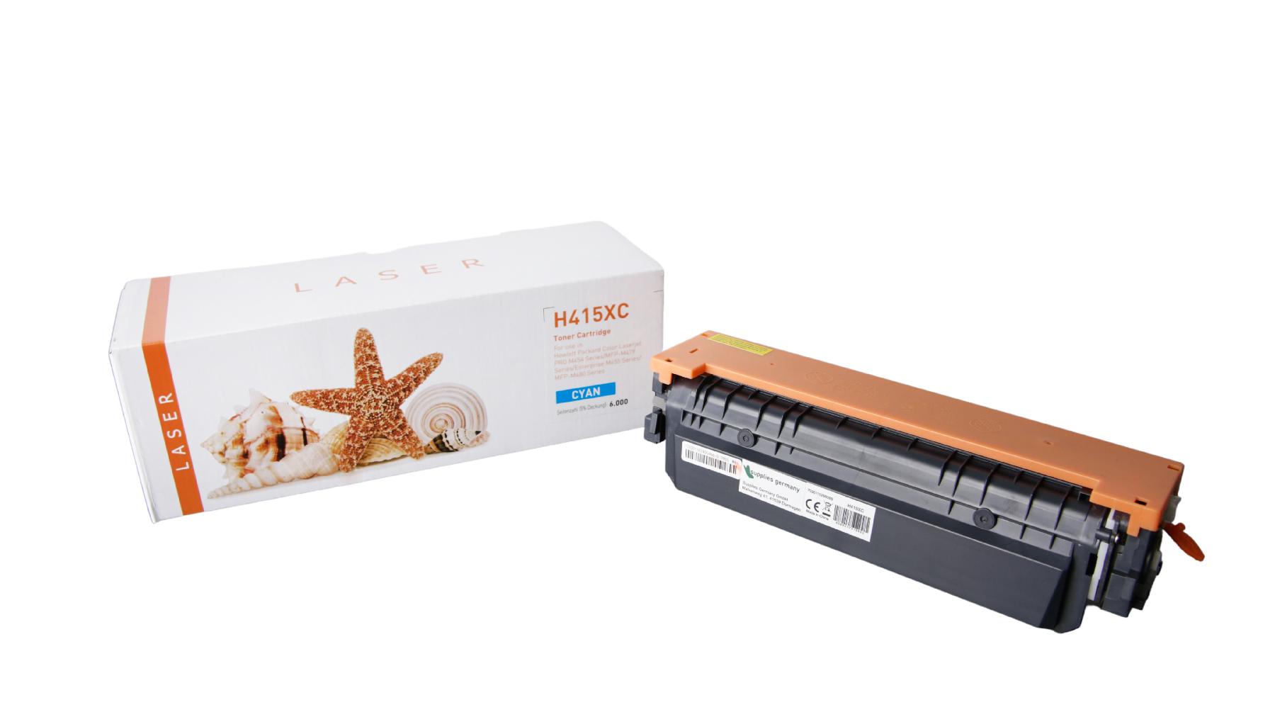 TON415XC Alternativ Toner Cyan für HP / W2031X / 6.000 Seiten