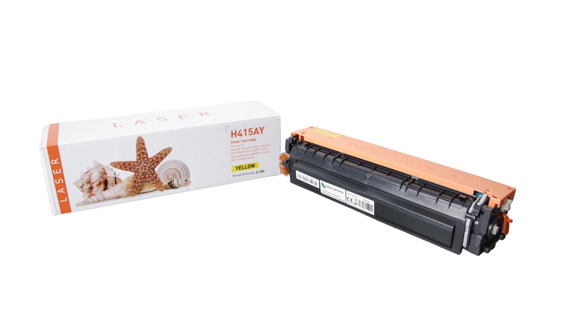 TON415AY Alternativ Toner Gelb für HP / W2032A / 2.100 Seiten