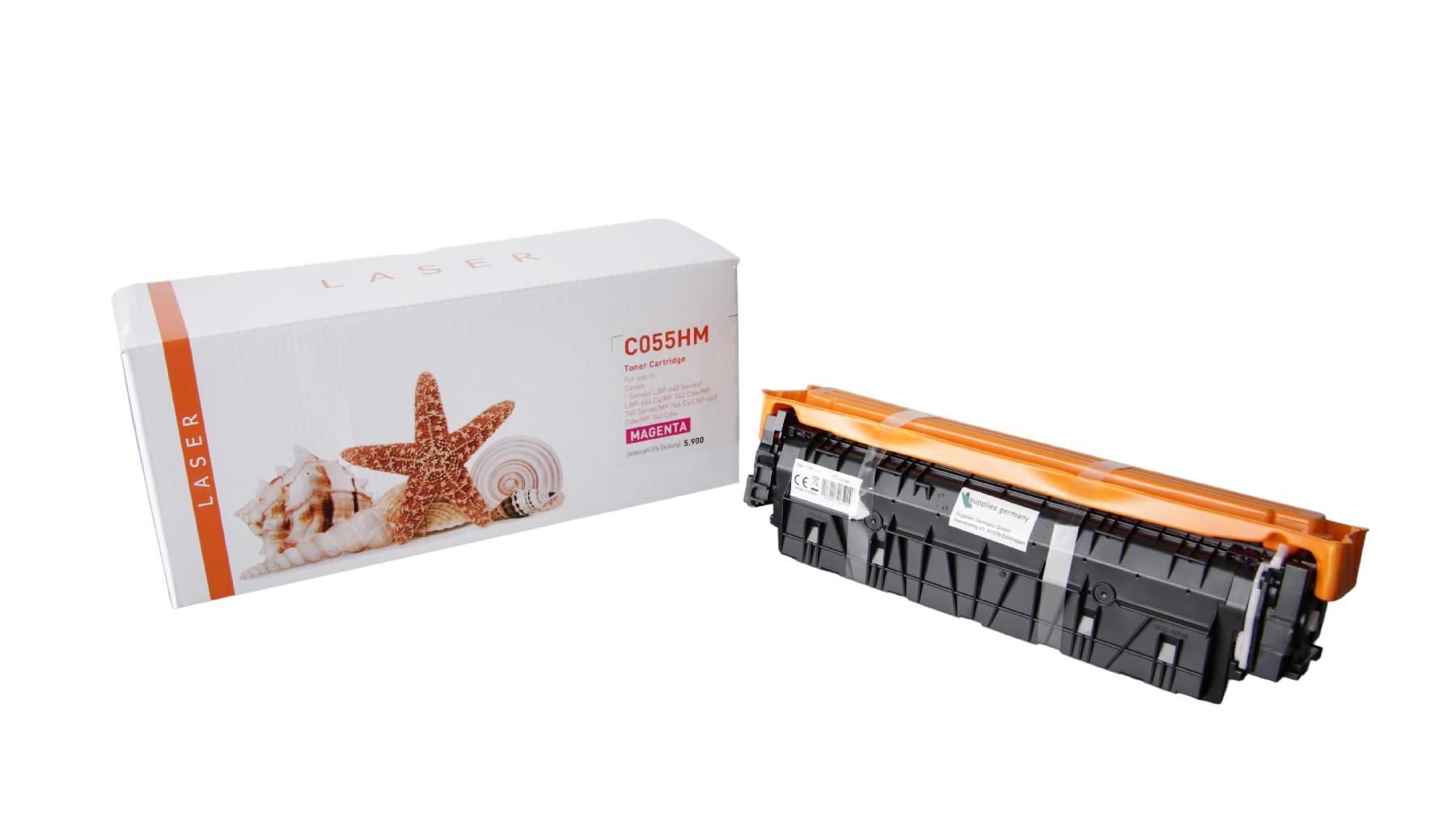 TON055HM Alternativ Toner Magenta für Canon / 3018C002 / 5.900 Seiten