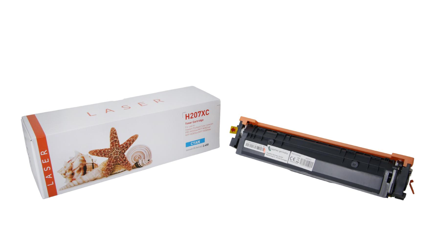 TON207XC Alternativ Toner Cyan für HP / W2211X / 2.450 Seiten