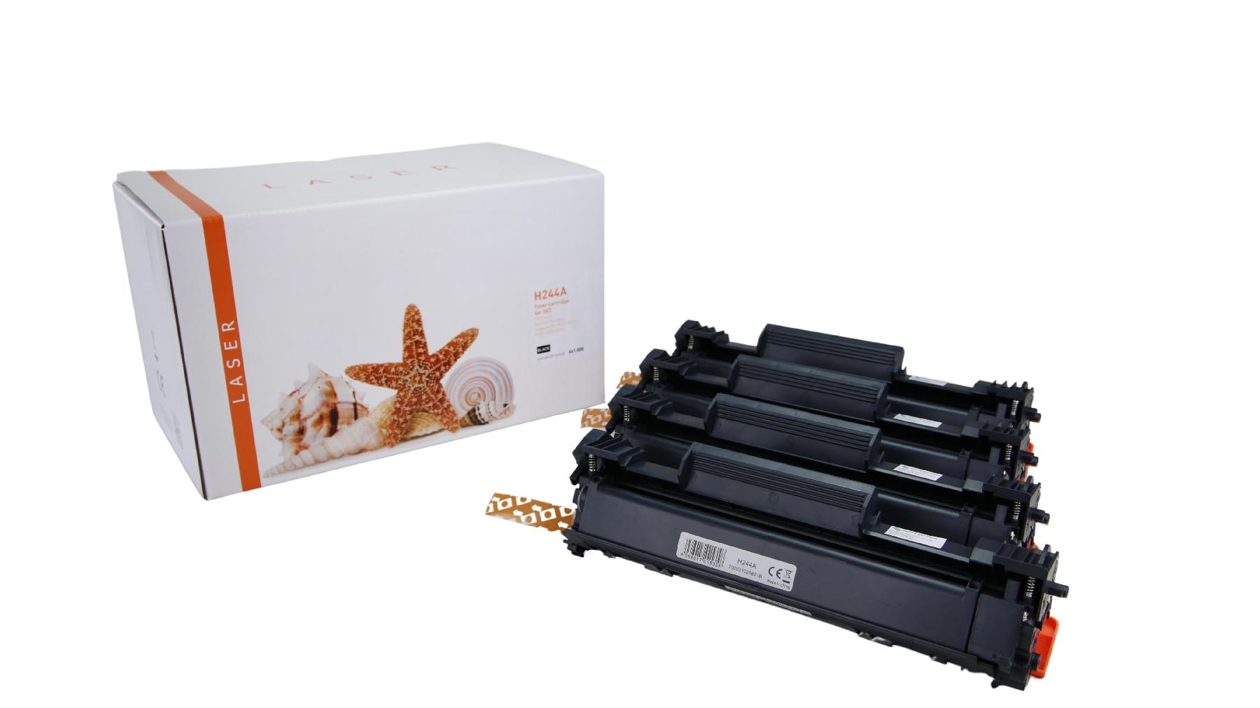 4er Set TONCF244A Alternativ Toner Black für HP / CF244A / 4x1.000 Seiten