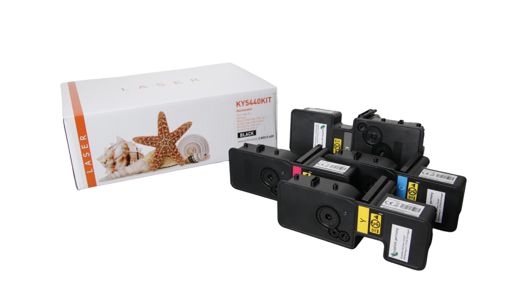 TONTK5440KIT Alternativ Toner Rainbowkit für Kyoce / TK5440 / BK2.800 / CMY2.400 Seiten