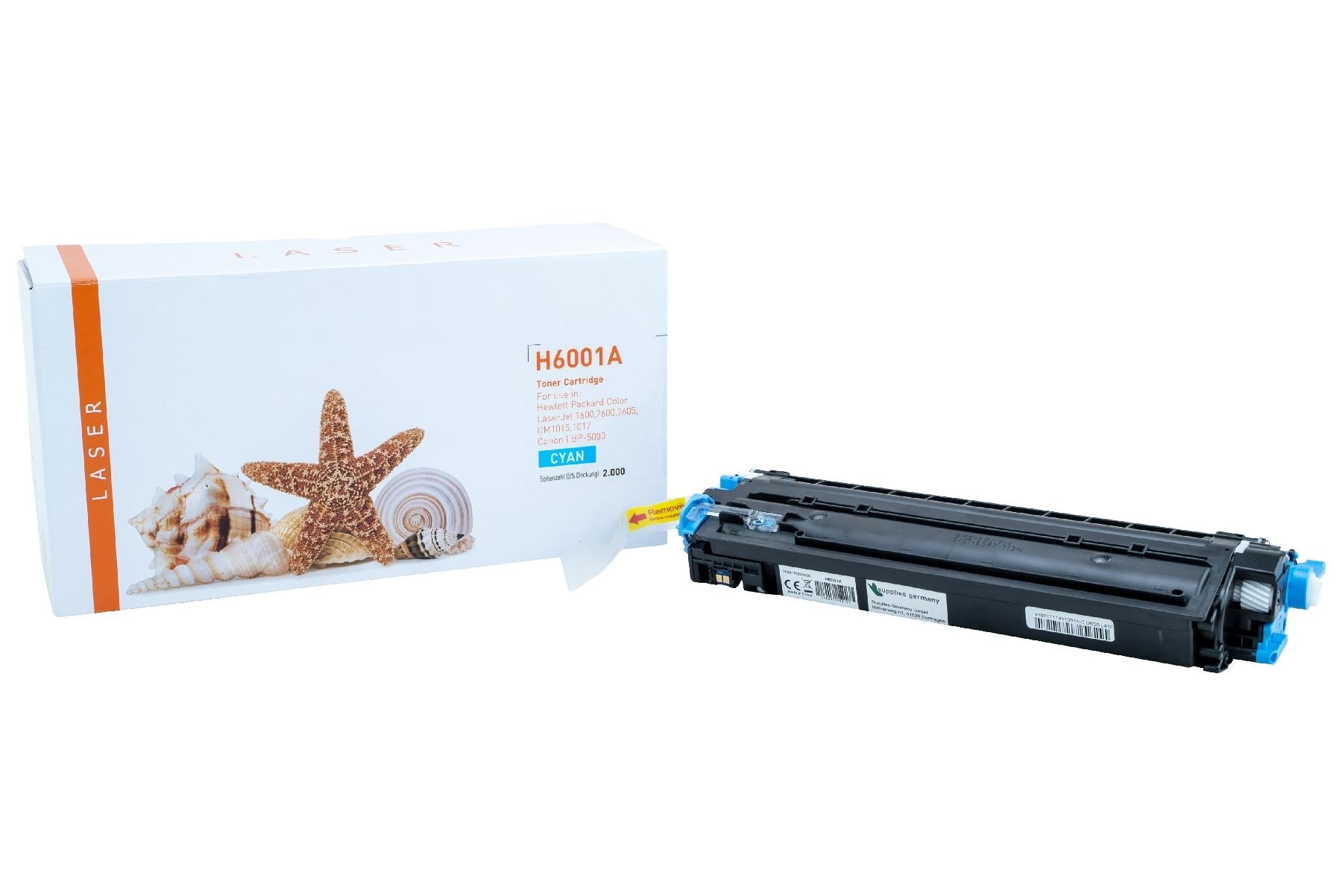 TONQ6001A Alternativ Toner Cyan für HP / Q6001A / 124A / 2.000 Seiten