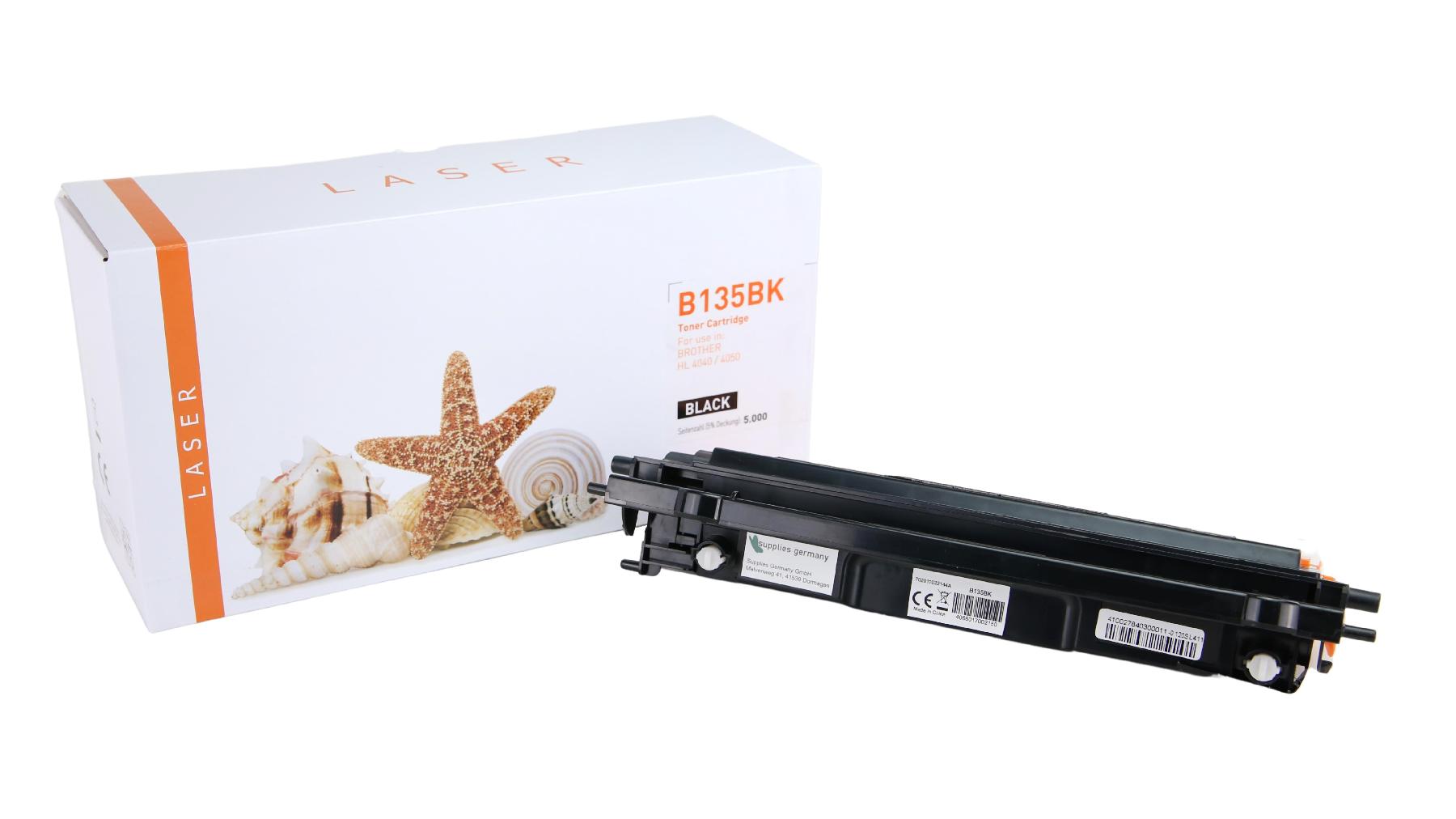 TONTN135BK Alternativ Toner Black für Brother / TN135BK / 5.000 Seiten