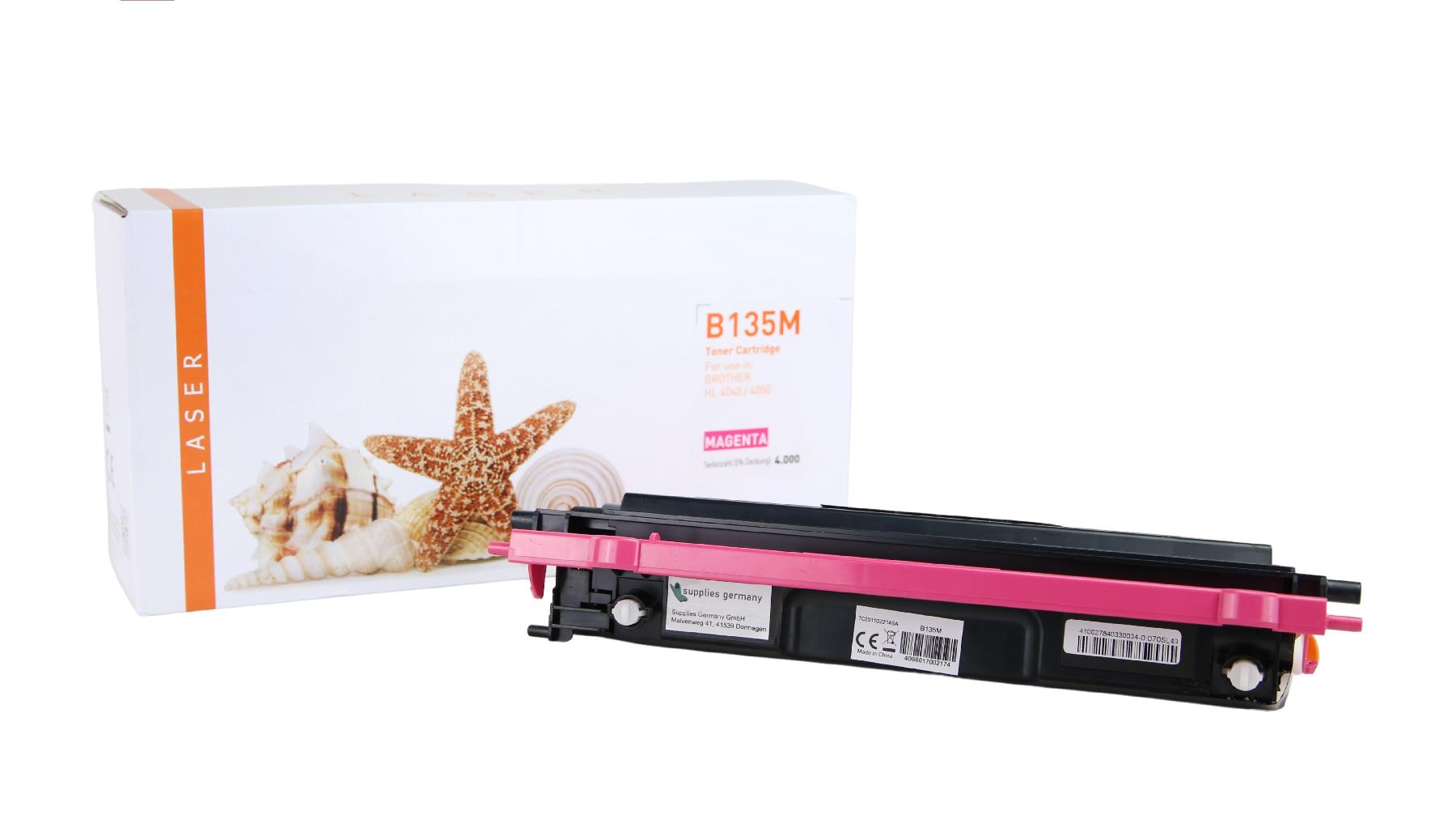 TONTN135M Alternativ Toner Magenta für Brother / TN135M / 4.000 Seiten