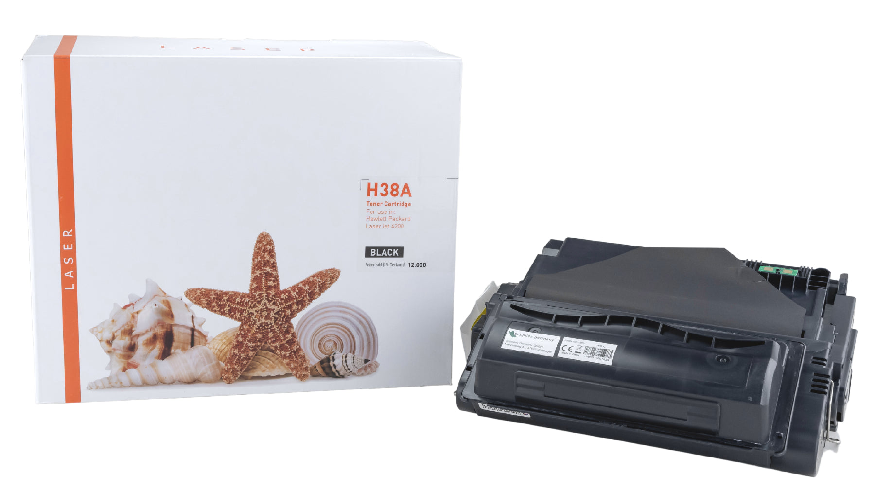 TONQ38A Alternativ Toner Black für HP / Q1338A / 12.000 Seiten