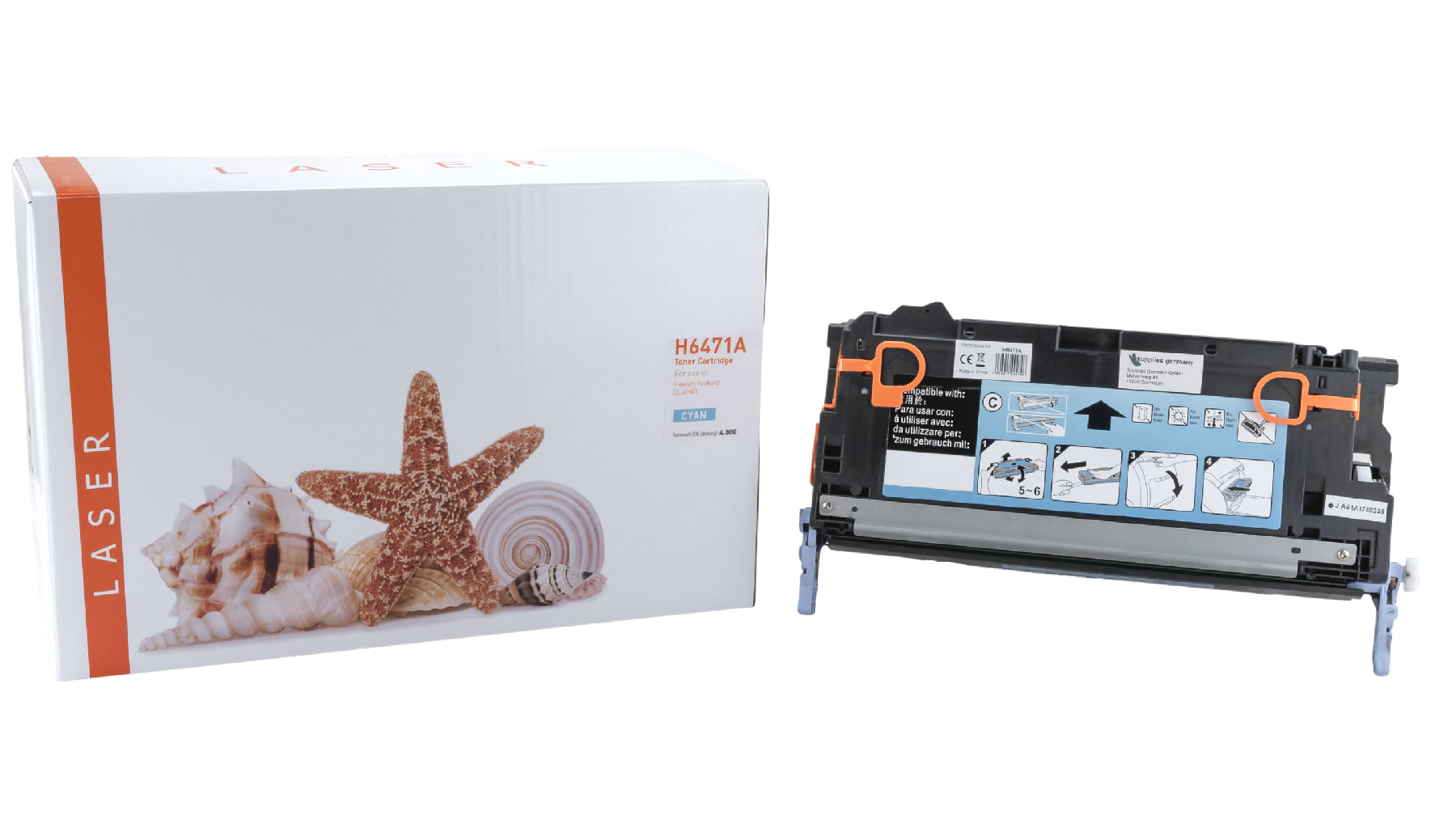 TONQ6471A Alternativ Toner Cyan für HP / Q6471A / 4.000 Seiten
