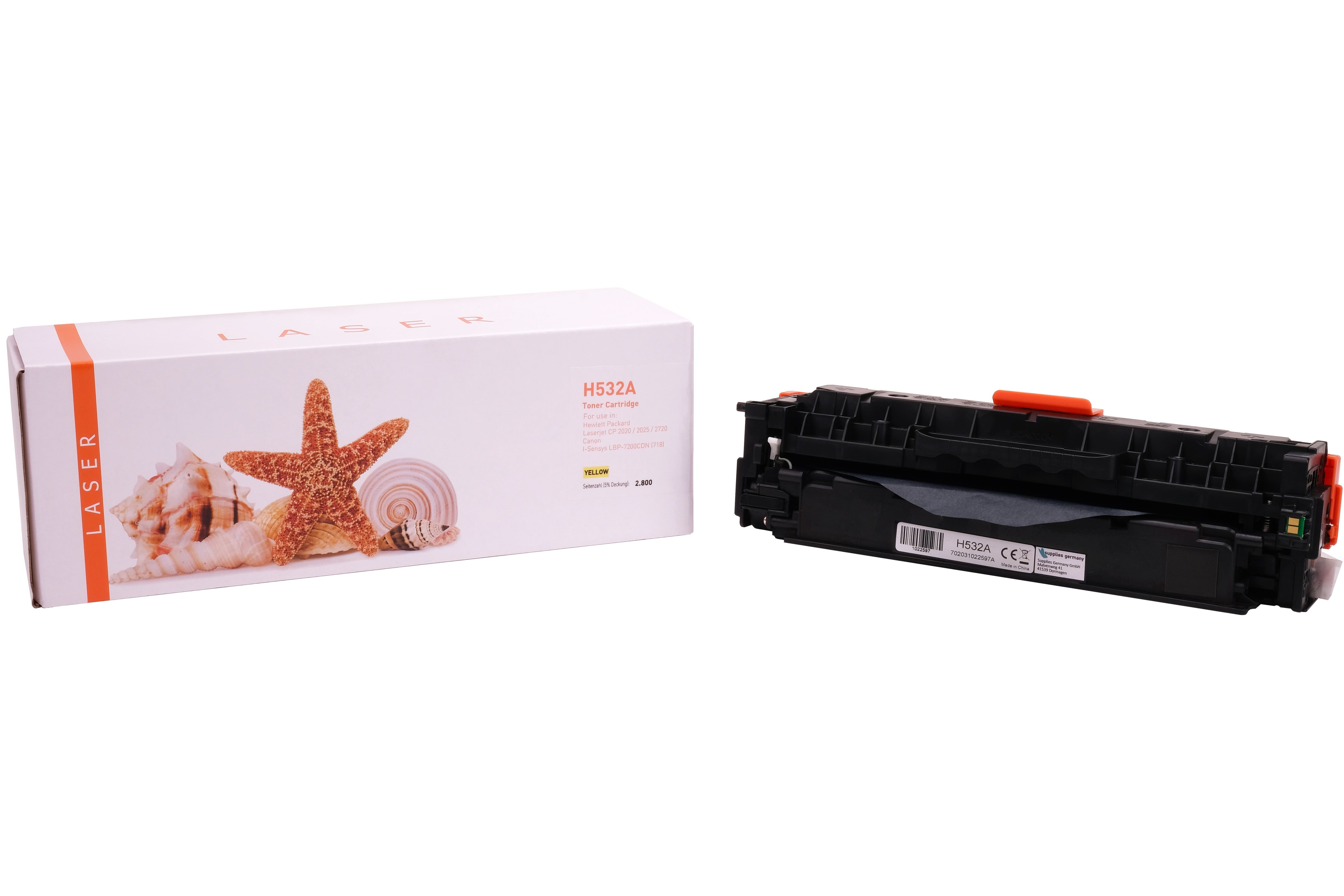 TONCC532A Alternativ Toner Gelb für HP / CC532A / 2.800 Seiten