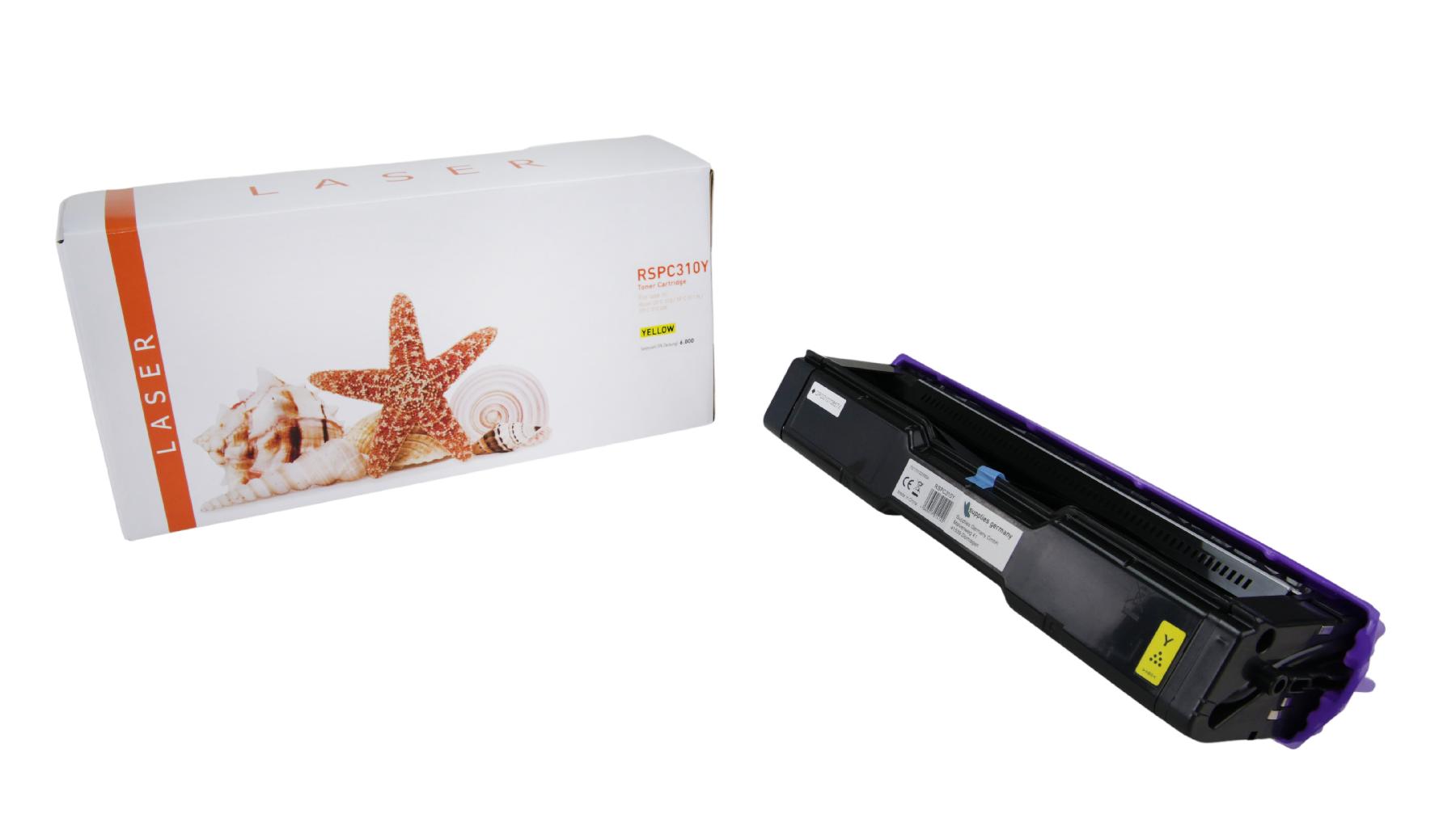 White Box TONSPC310Y Alternativ Toner Gelb für Ricoh  / 406482 / 6.000 Seiten  neu gelb