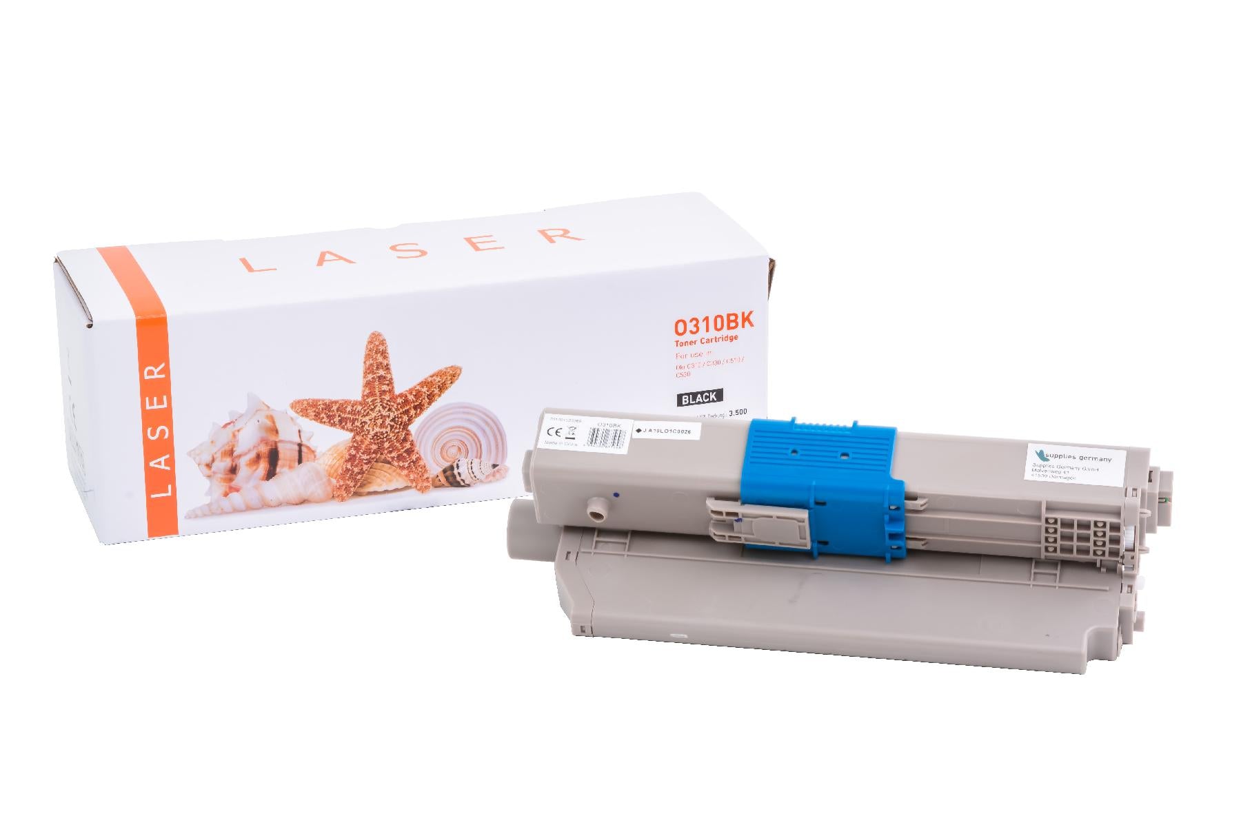 TONC310BK Alternativ Toner Black für OKI  / 44469803 / 3.500 Seiten