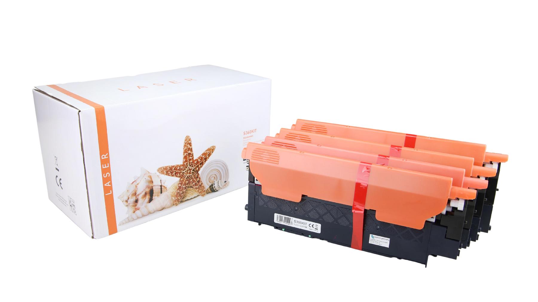 TONCLP360KIT Alternativ Toner Rainbowkit für Samsung  / CLTP406C/ELS / BK1.500 / CMY1.000 Seiten