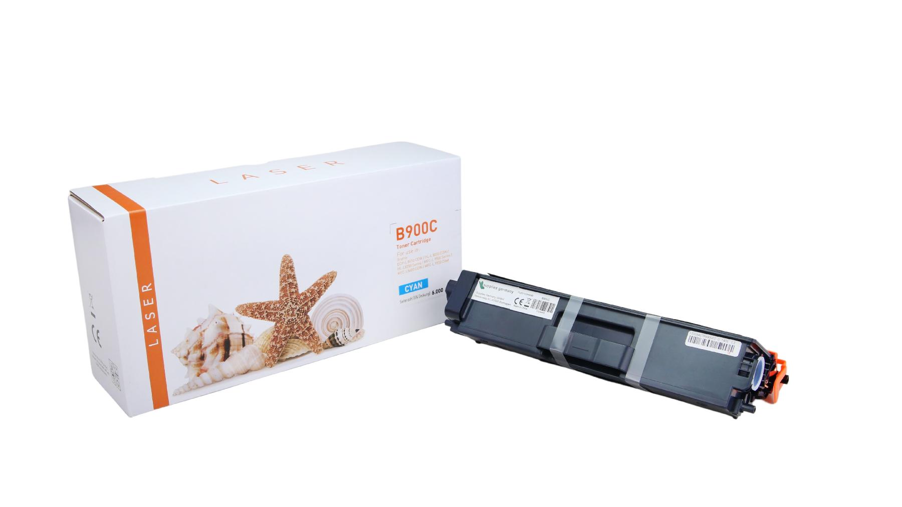 TONTN900C Alternativ Toner Cyan für Brother / TN900C / TN329C / 6.000 Seiten