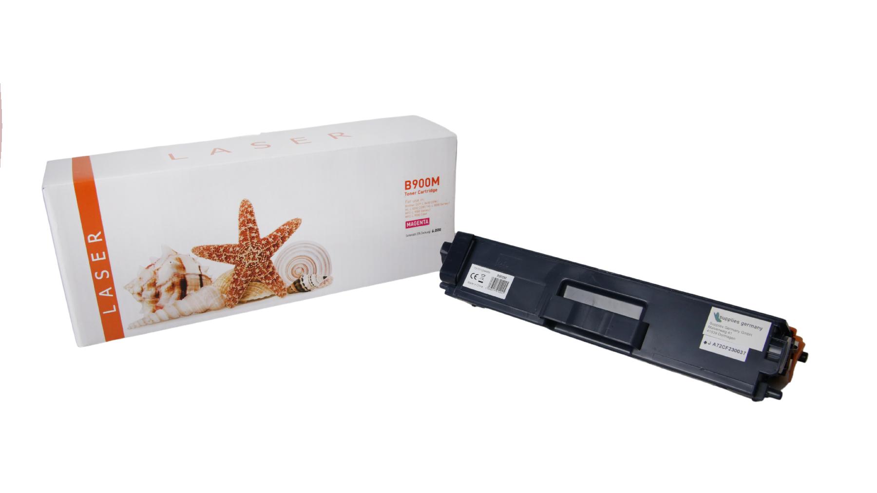 TONTN900M Alternativ Toner Magenta für Brother  / TN900M / TN329M / 6.000 Seiten