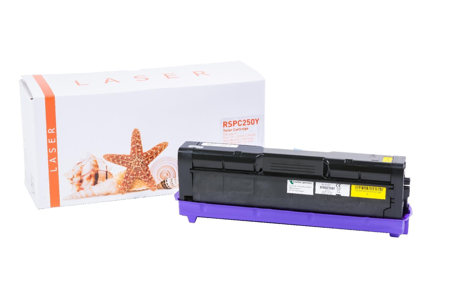White Box TONSPC250Y Alternativ Toner Gelb für Ricoh / 407546 / 1.600 Seiten neu gelb