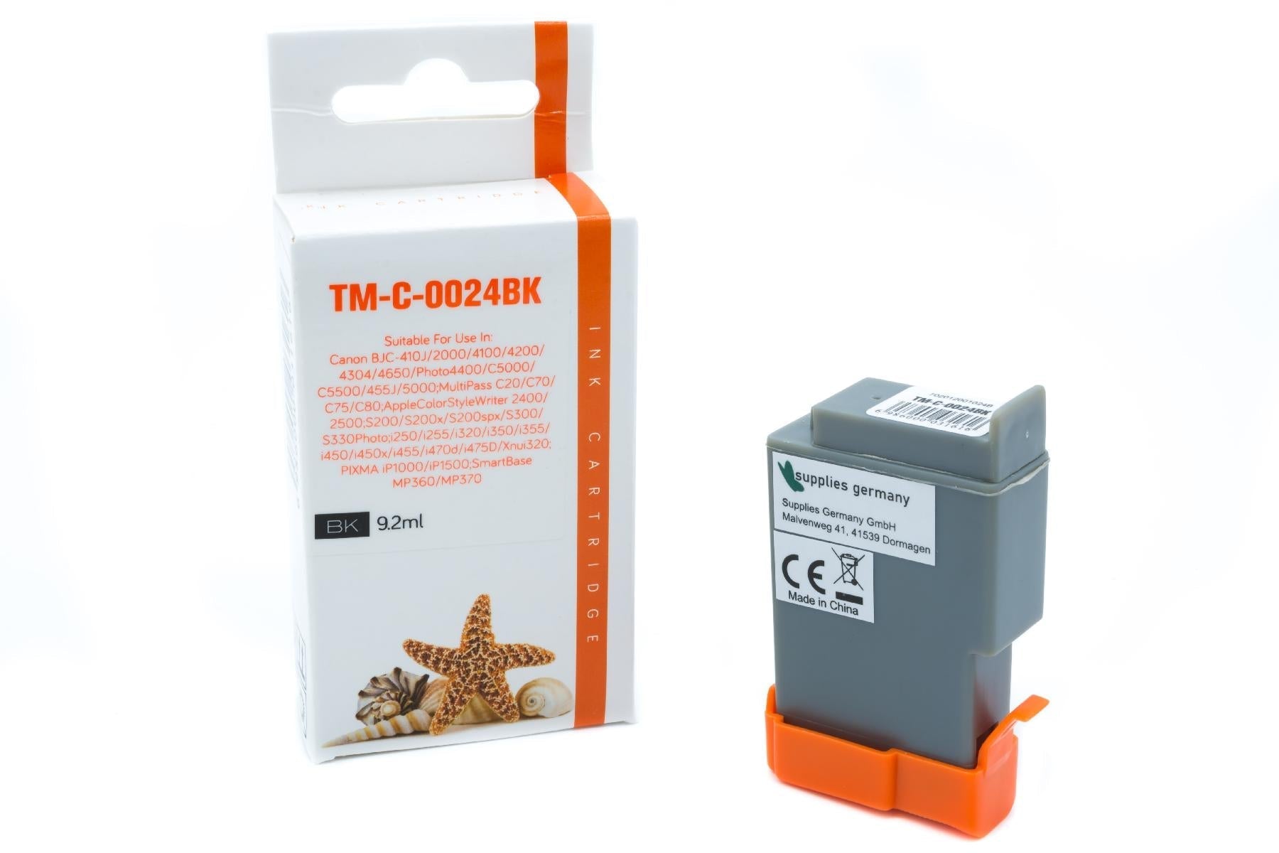 BCI24/21BK Alternativ Seestern Tinte Schwarz für Canon / 0954A002 / 10ml