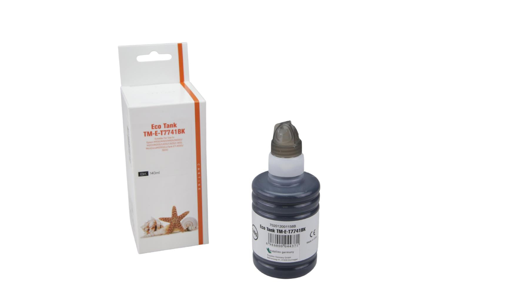 T7741BK Eco Tank Nachfüllflasche Schwarz für Epson / T7741BK / 140ml