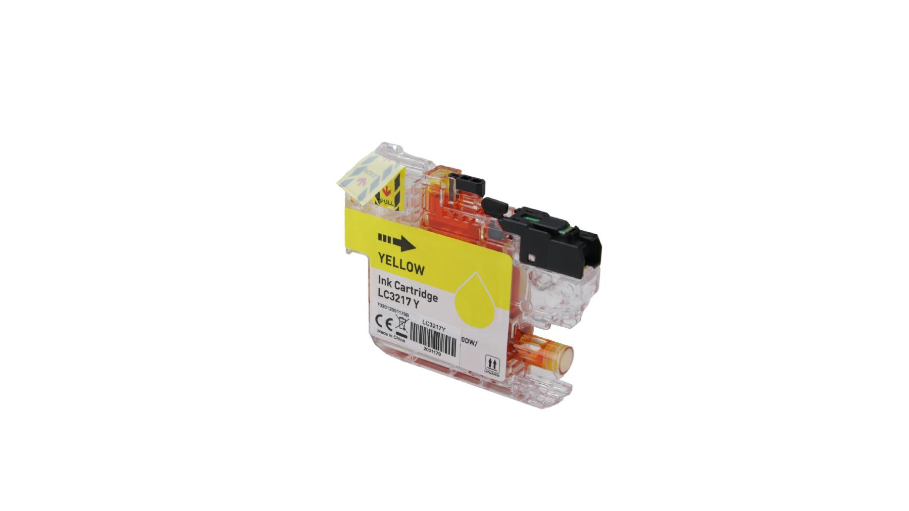 BULK LC3217Y Alternativ Tinte Yellow für Brother / LC3217Y / 550 Seiten(PATENTSICHER)