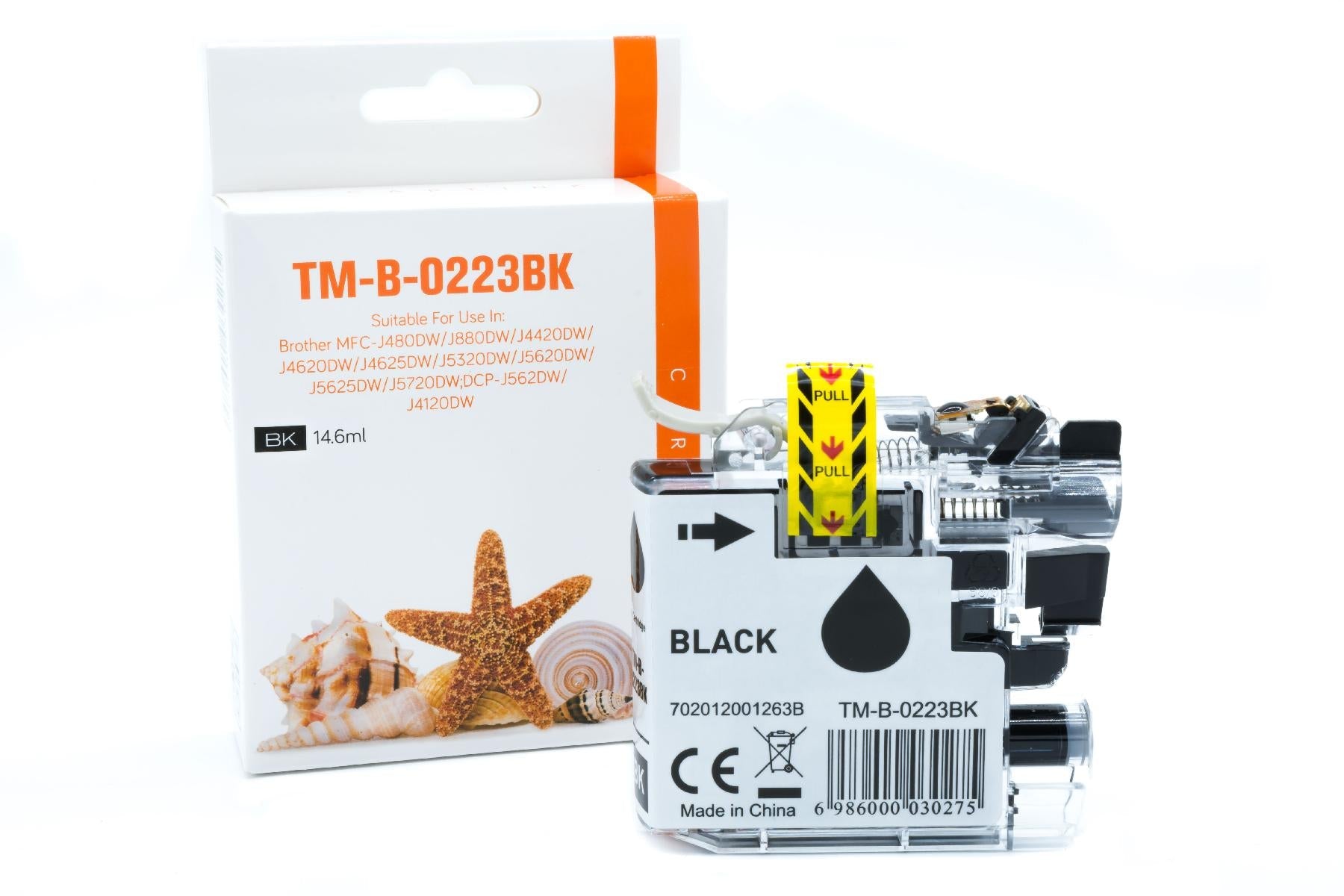 LC223BK Alternativ Seestern Tinte Schwarz für Bro / LC223BK / 14,6ml