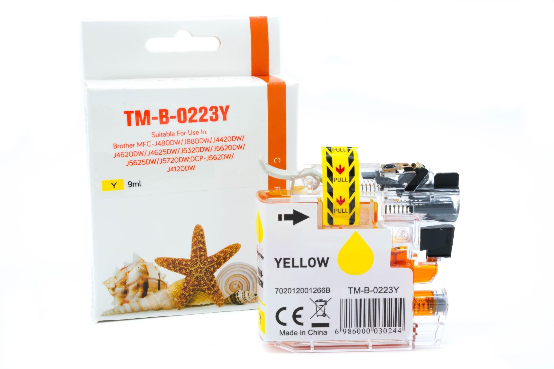 LC223Y Alternativ Seestern Tinte Yellow für Brother / LC223Y / 9ml