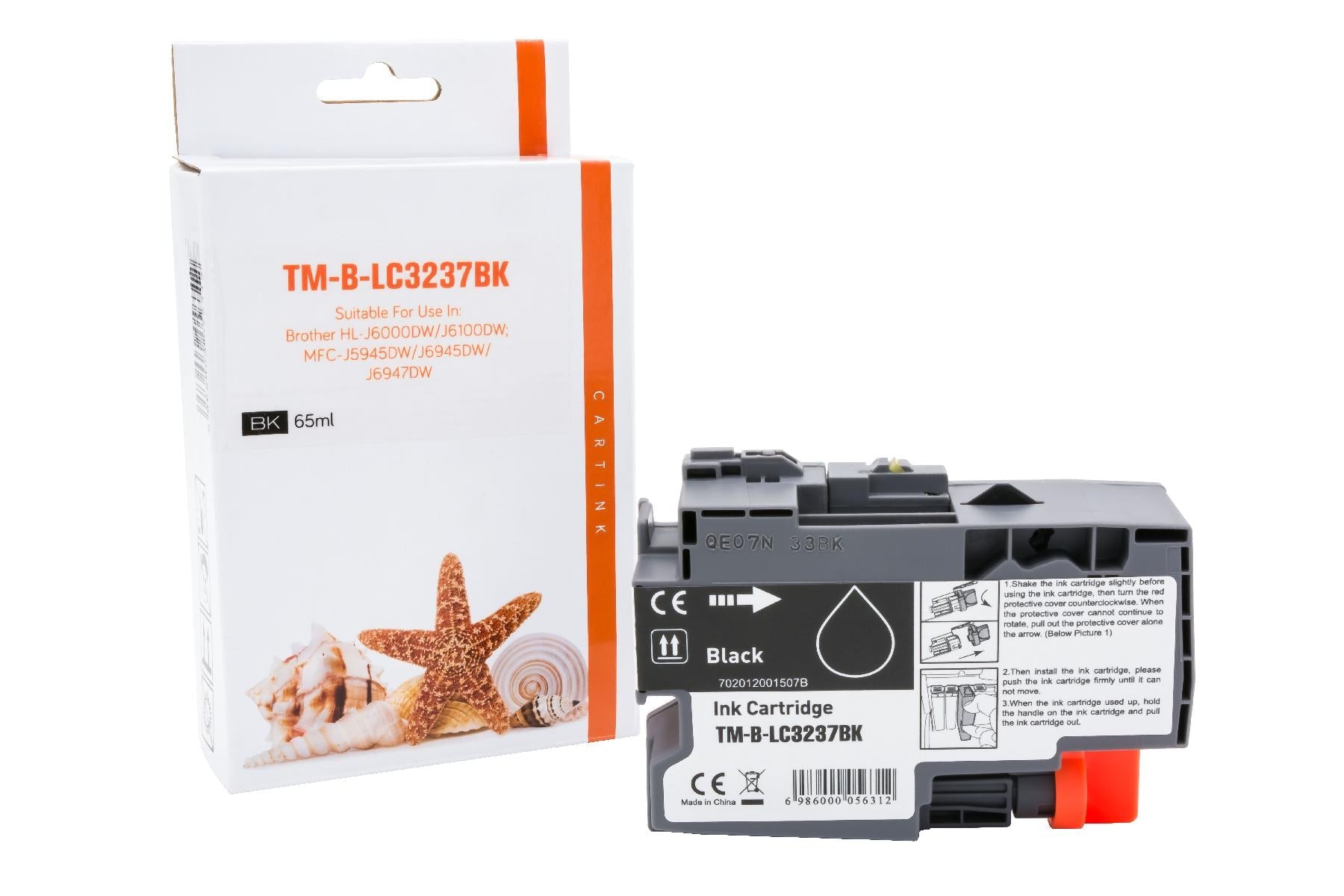 LC3237BK Alternativ Seestern Tinte Schwarz für Br / LC3237BK / 3.000 Seiten
