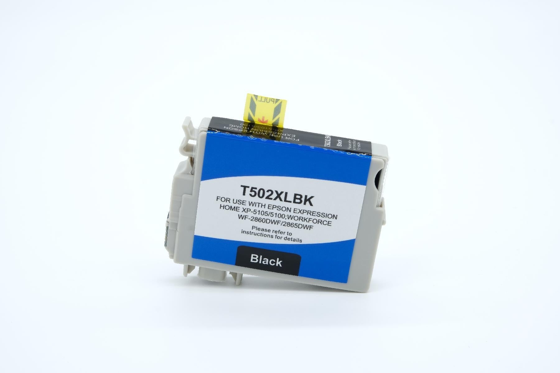 BULK T502XLBK Alternativ Tinte Schwarz für Epson / C13T02W14010 / 9ml